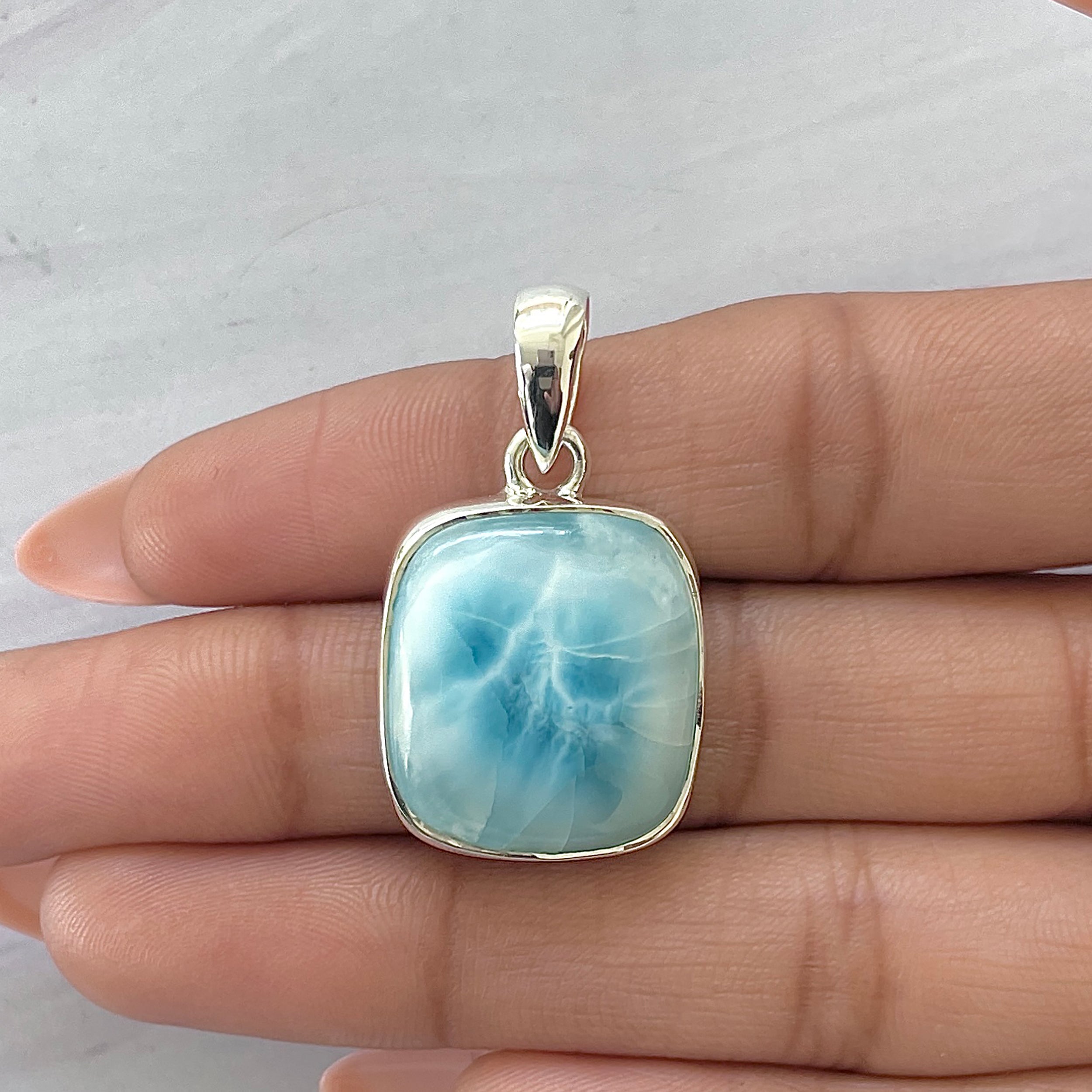 Larimar Pendant-(LAR-P-1620.)