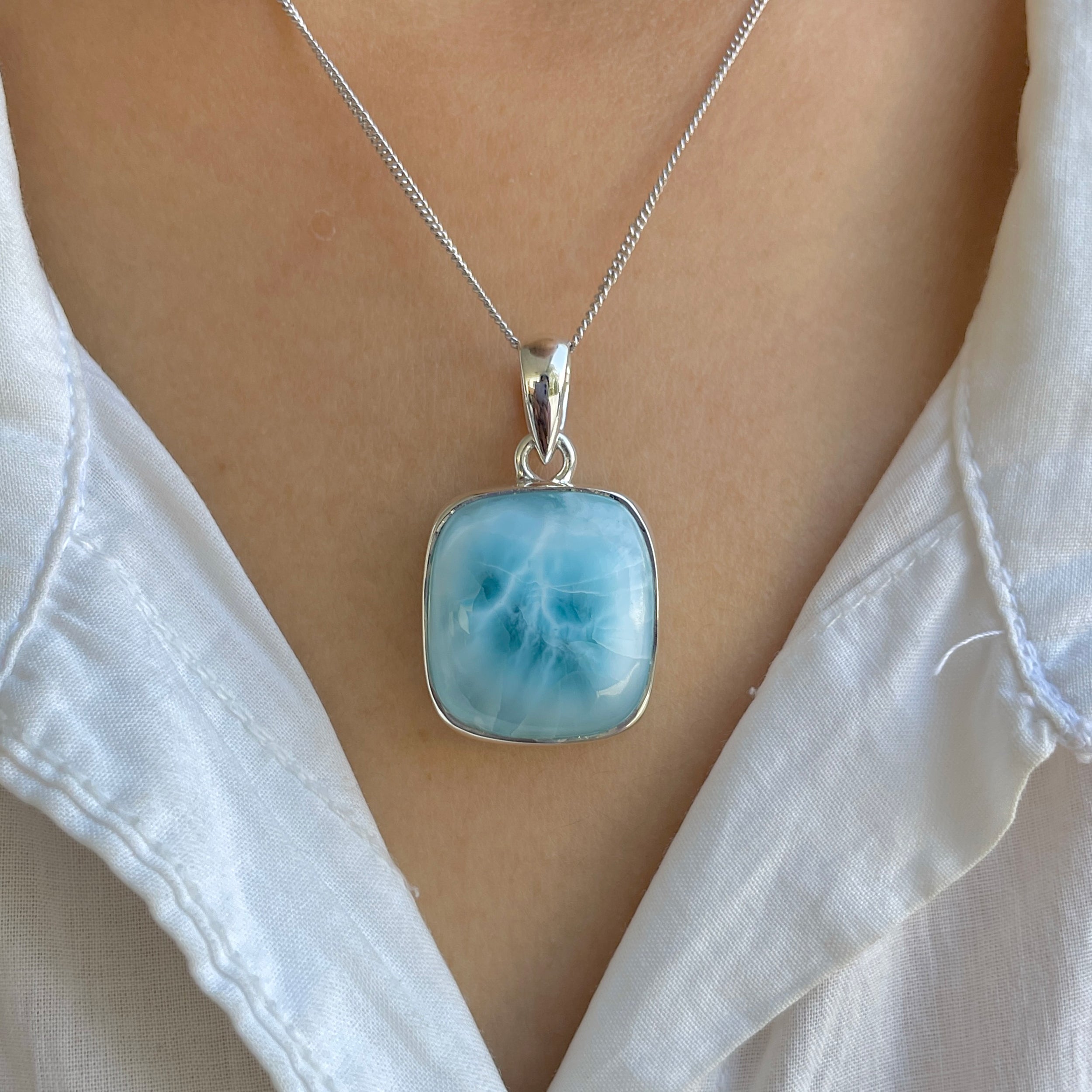 Larimar Pendant-(LAR-P-1620.)