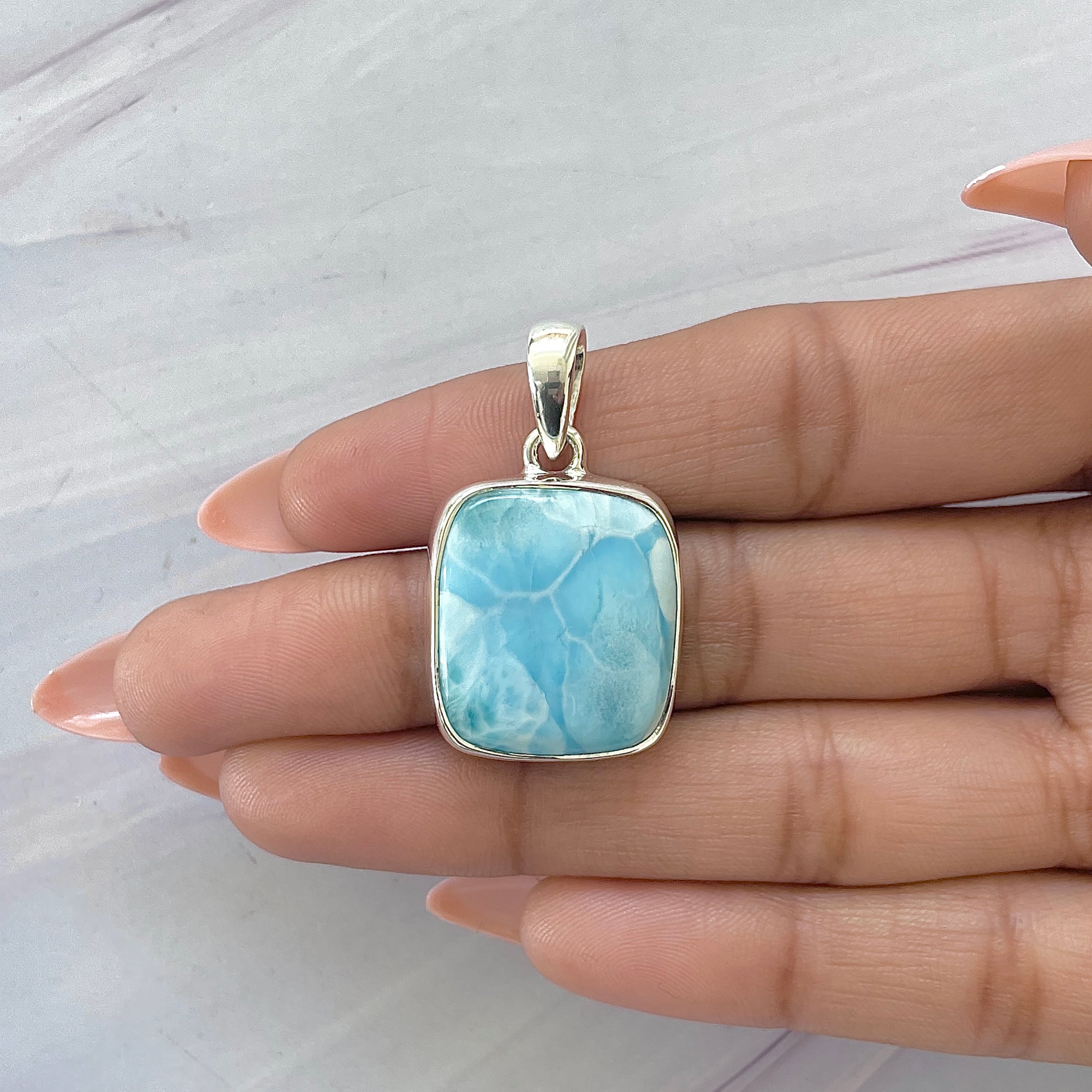 Larimar Pendant-(LAR-P-1621.)