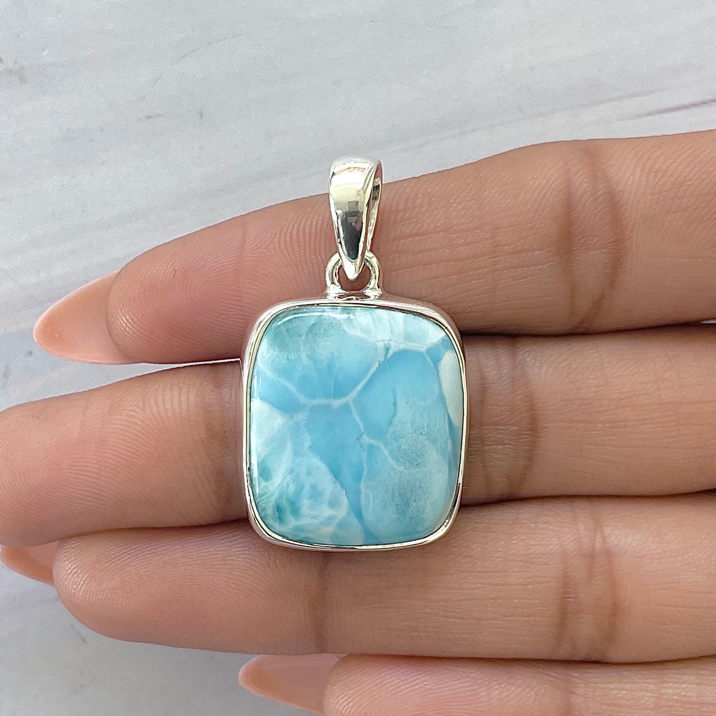 Larimar Pendant-(LAR-P-1621.)