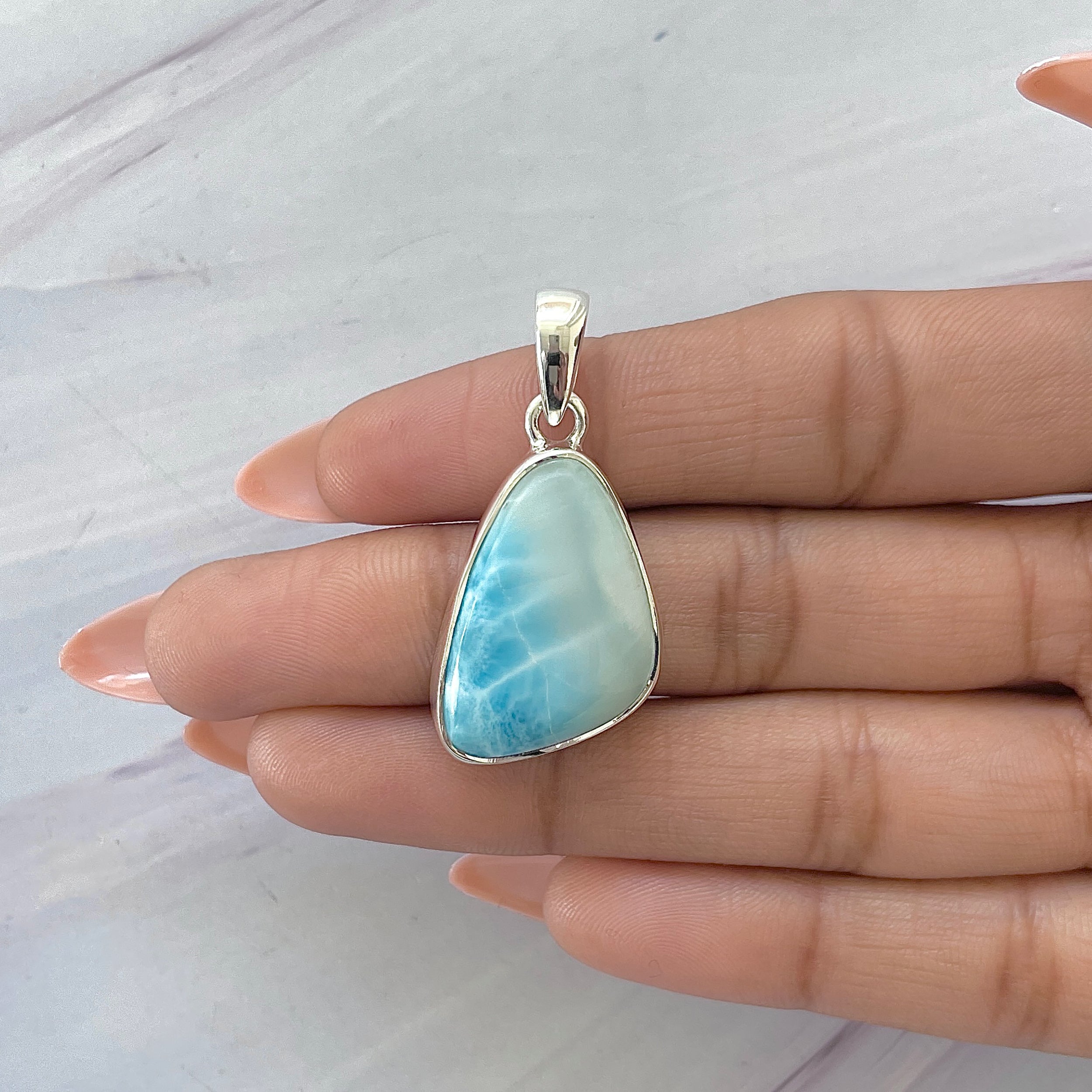 Larimar Pendant-(LAR-P-1622.)