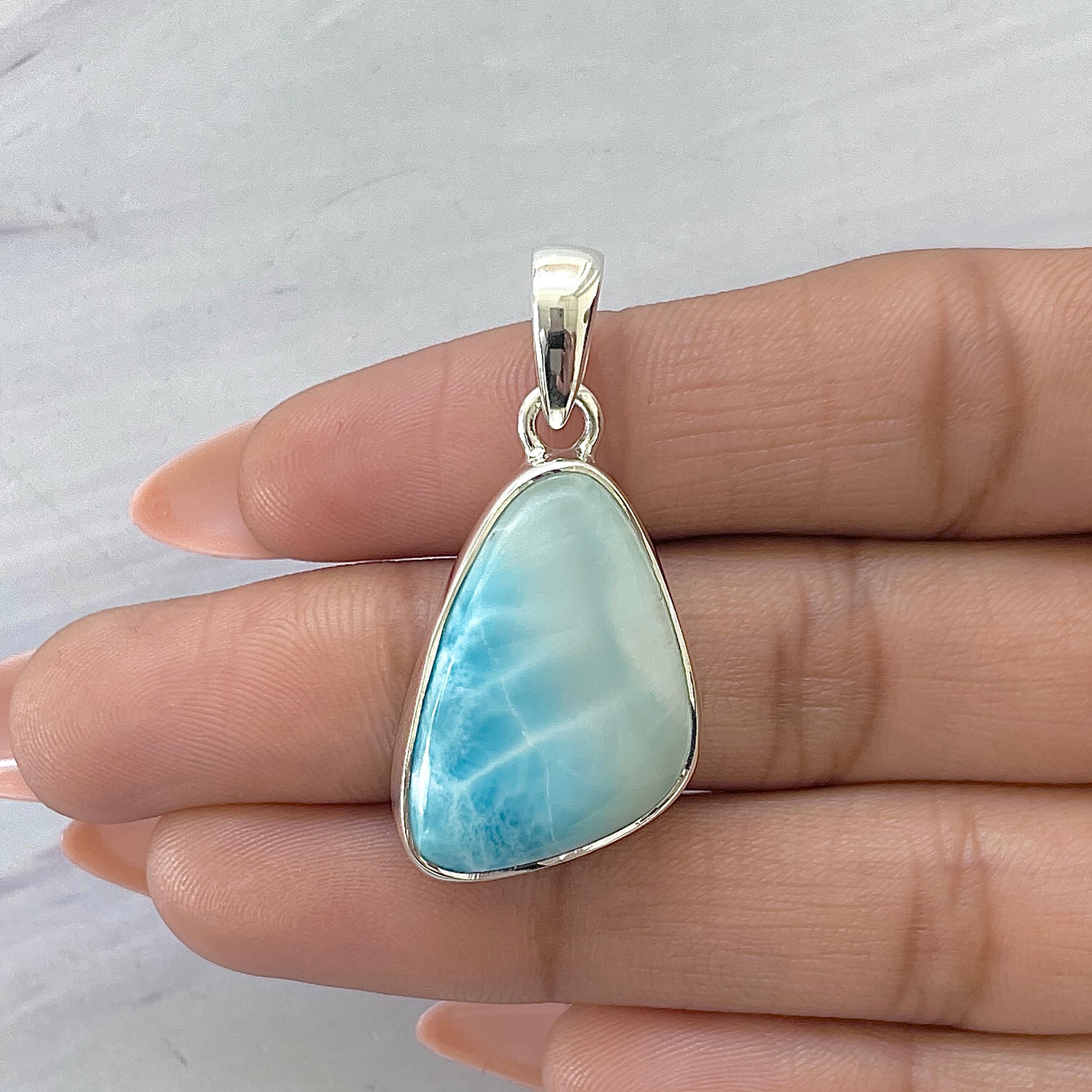 Larimar Pendant-(LAR-P-1622.)