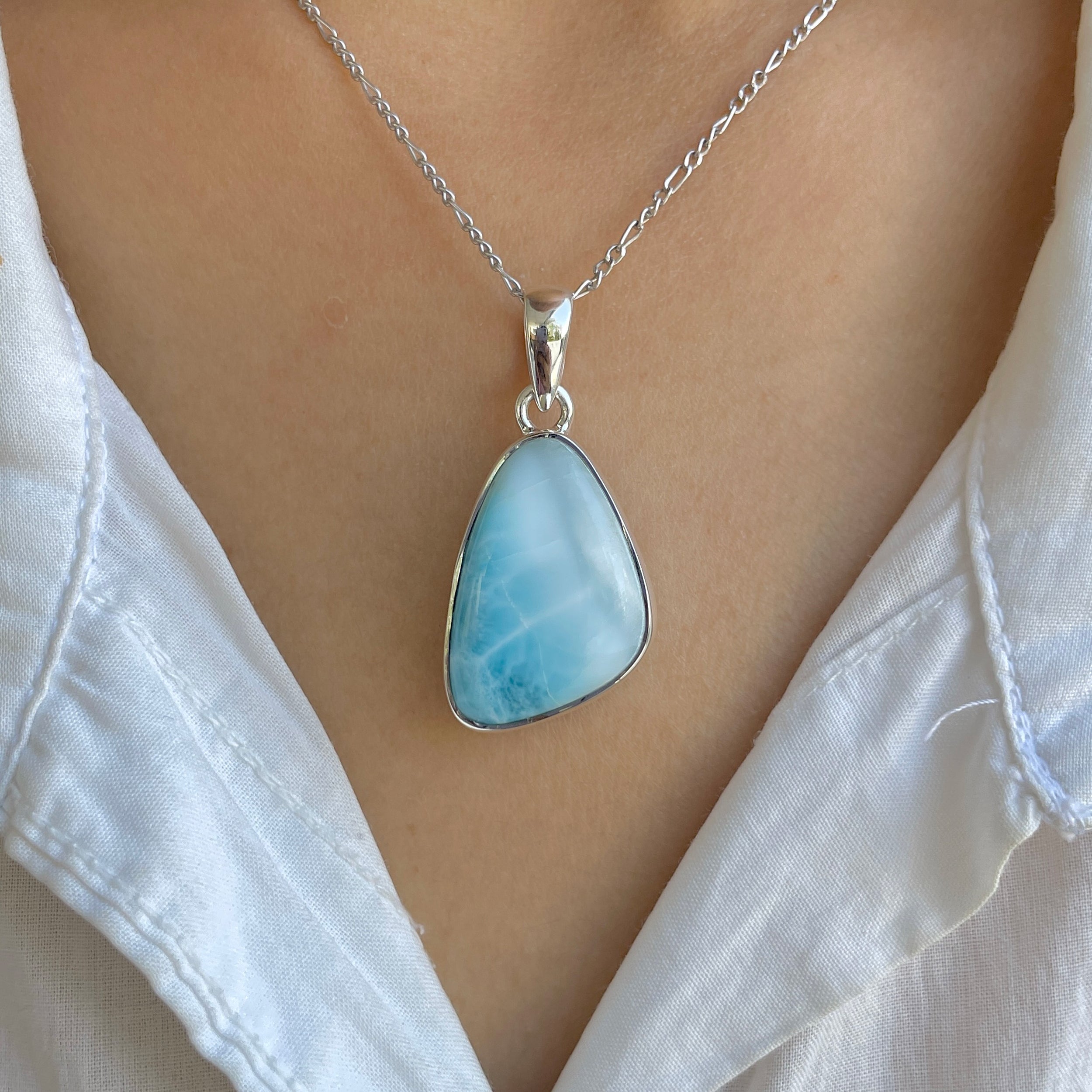 Larimar Pendant-(LAR-P-1622.)