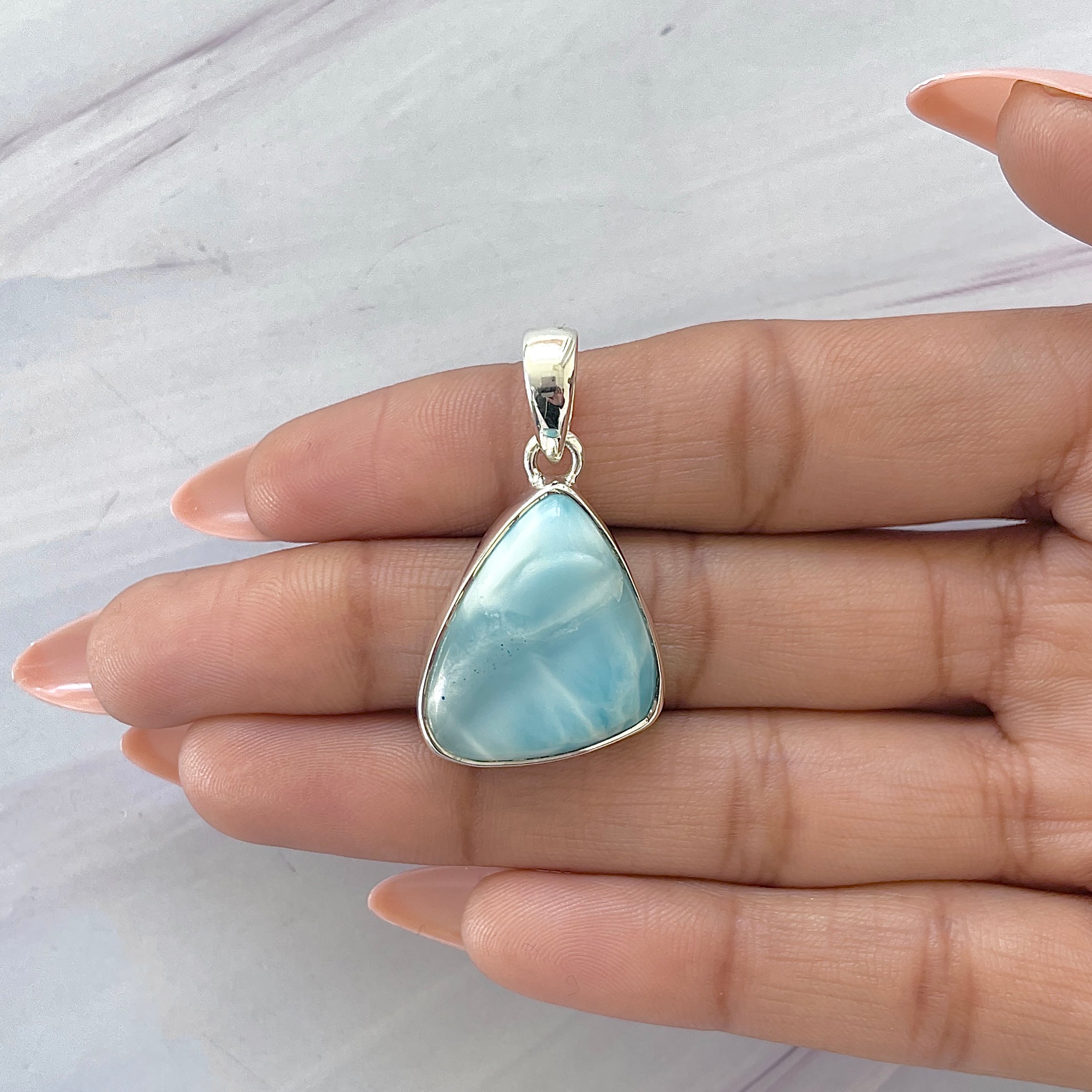 Larimar Pendant-(LAR-P-1627.)