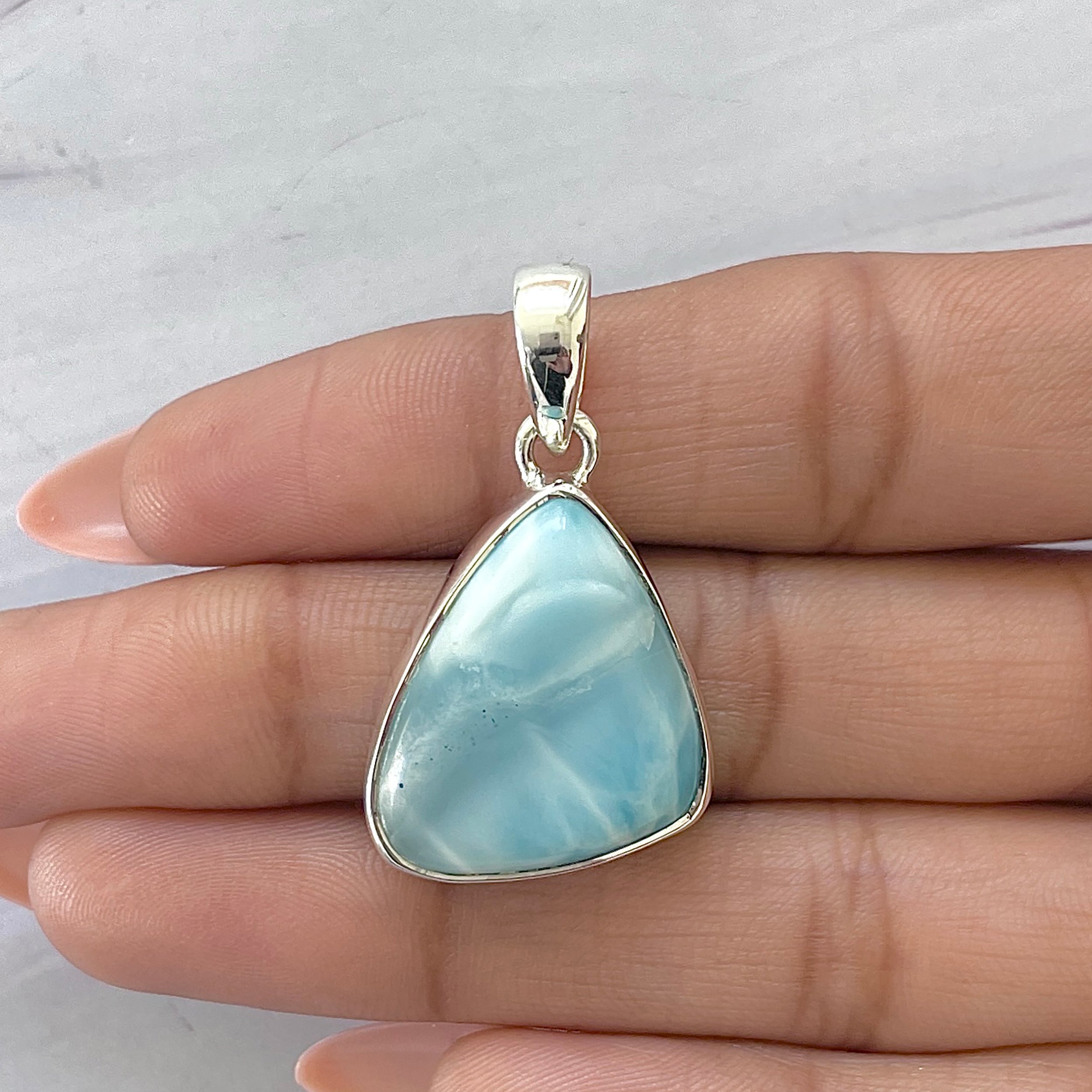 Larimar Pendant-(LAR-P-1627.)