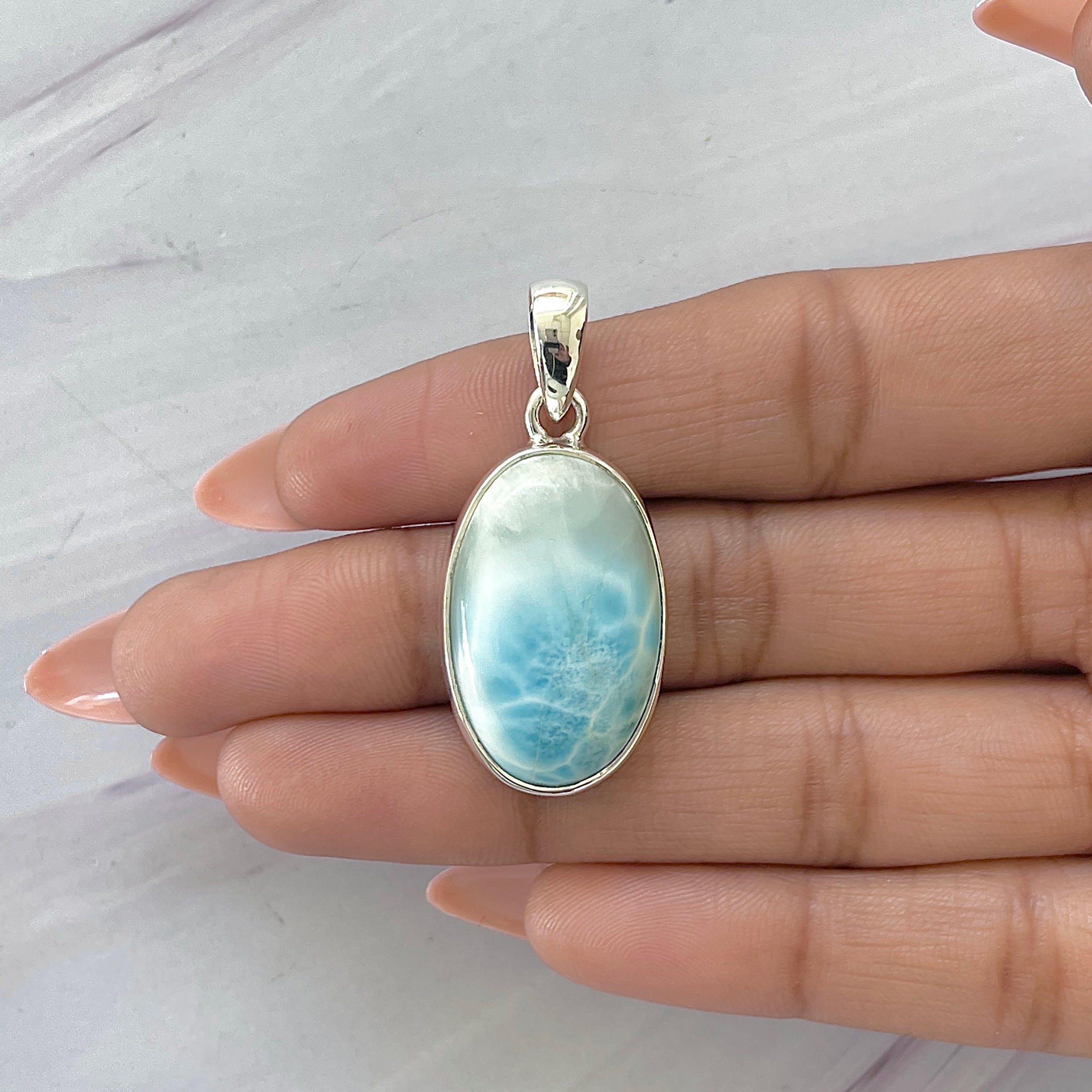 Larimar Pendant-(LAR-P-1631.)