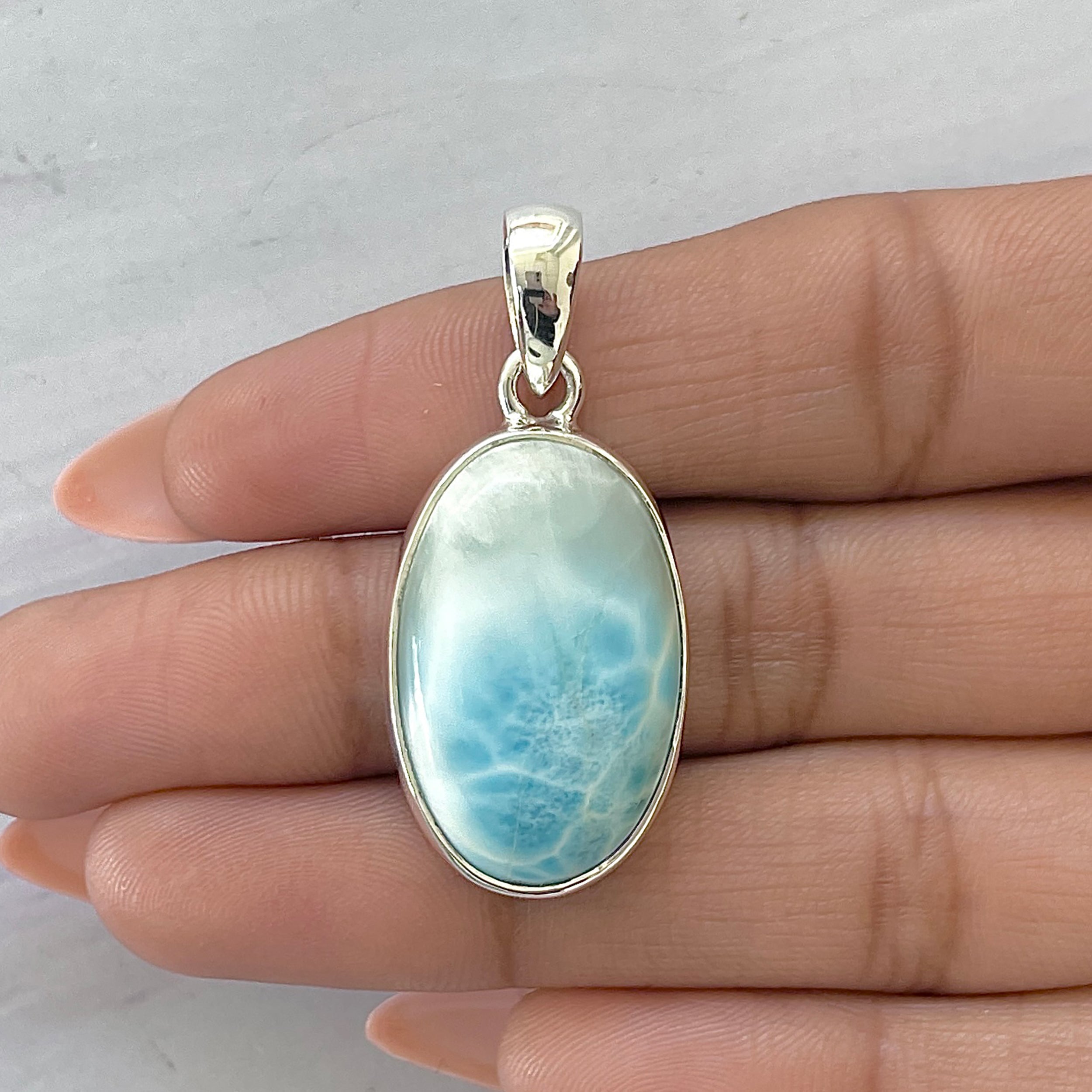 Larimar Pendant-(LAR-P-1631.)