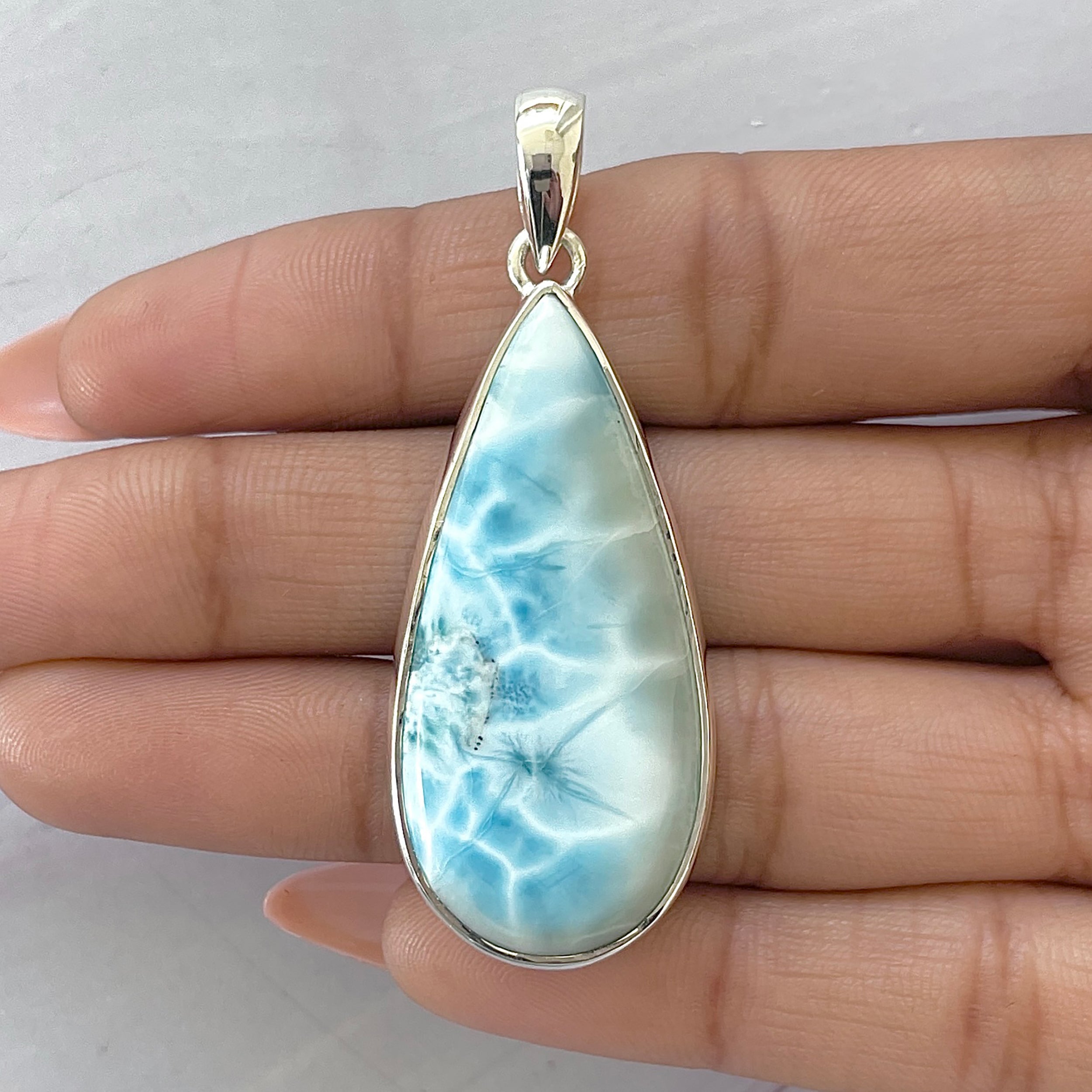 Larimar Pendant-(LAR-P-1636.)
