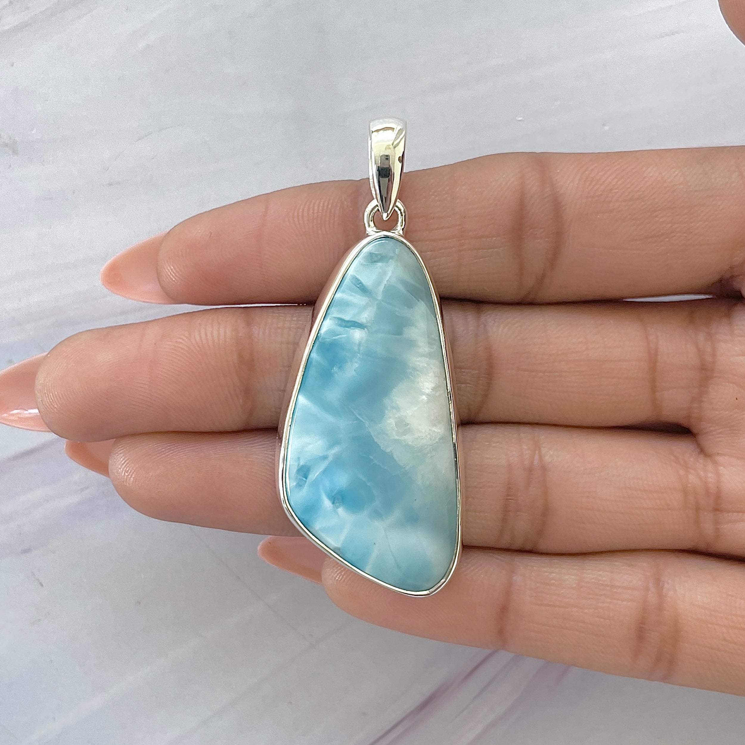 Larimar Pendant-(LAR-P-1638.)