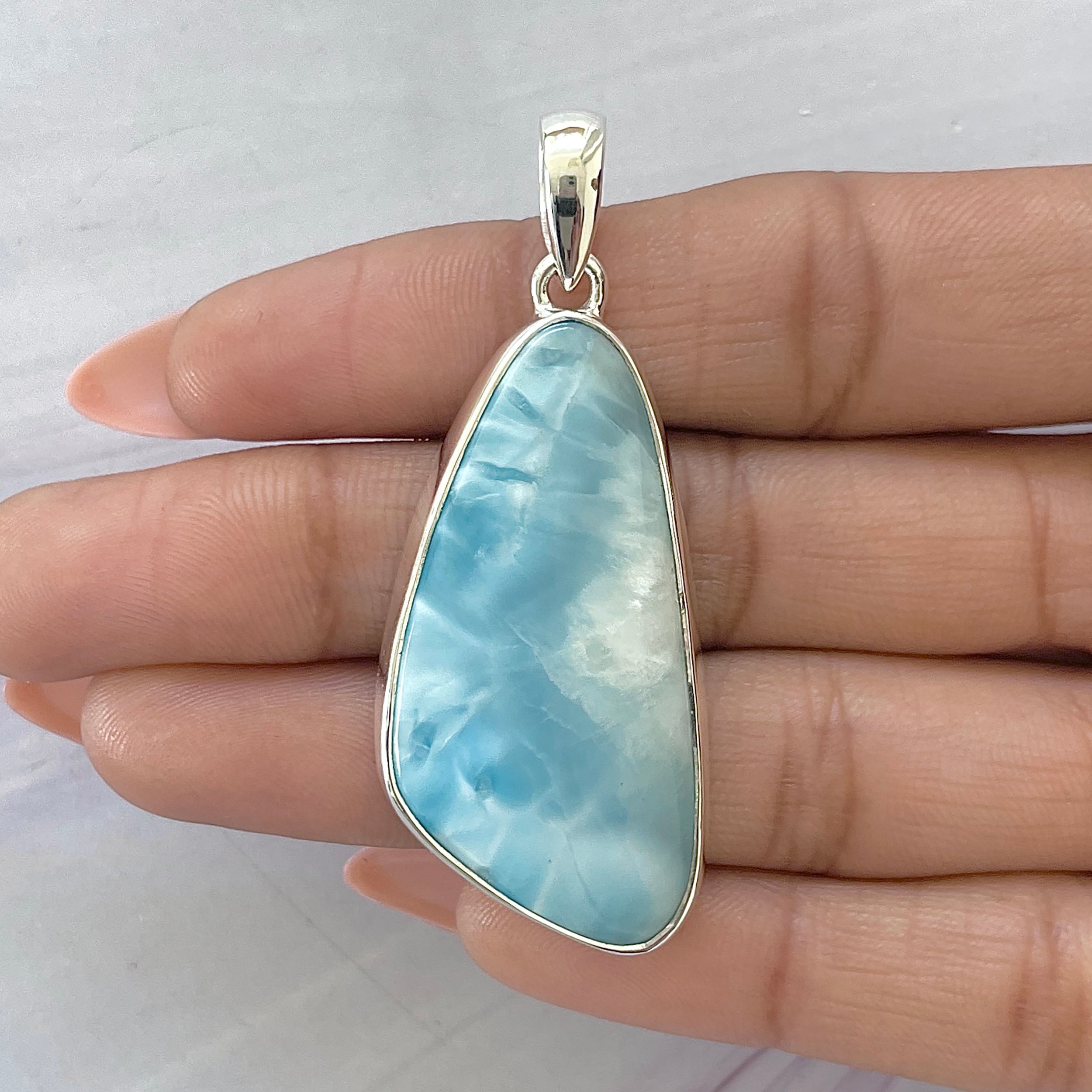 Larimar Pendant-(LAR-P-1638.)