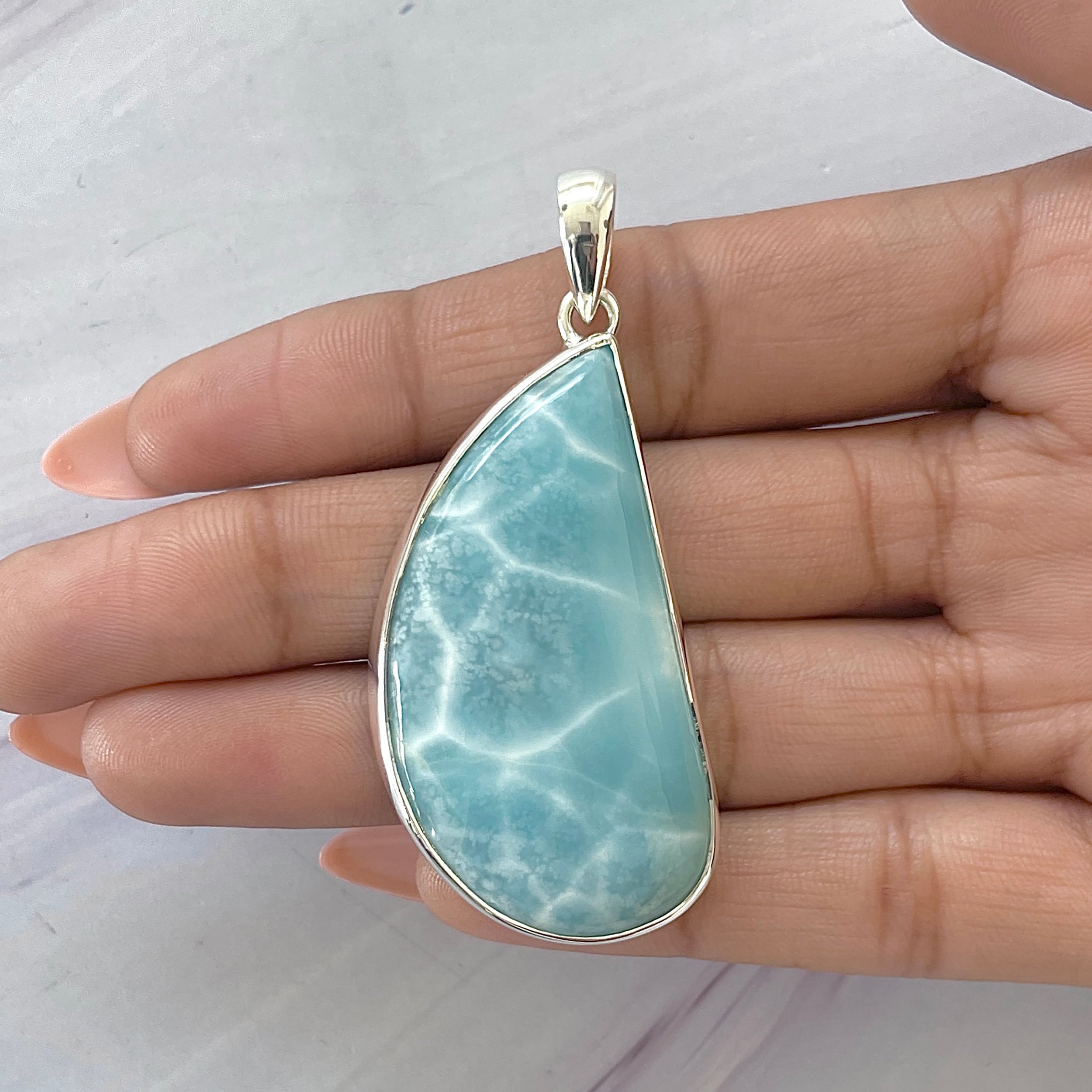 Larimar Pendant-(LAR-P-1642.)