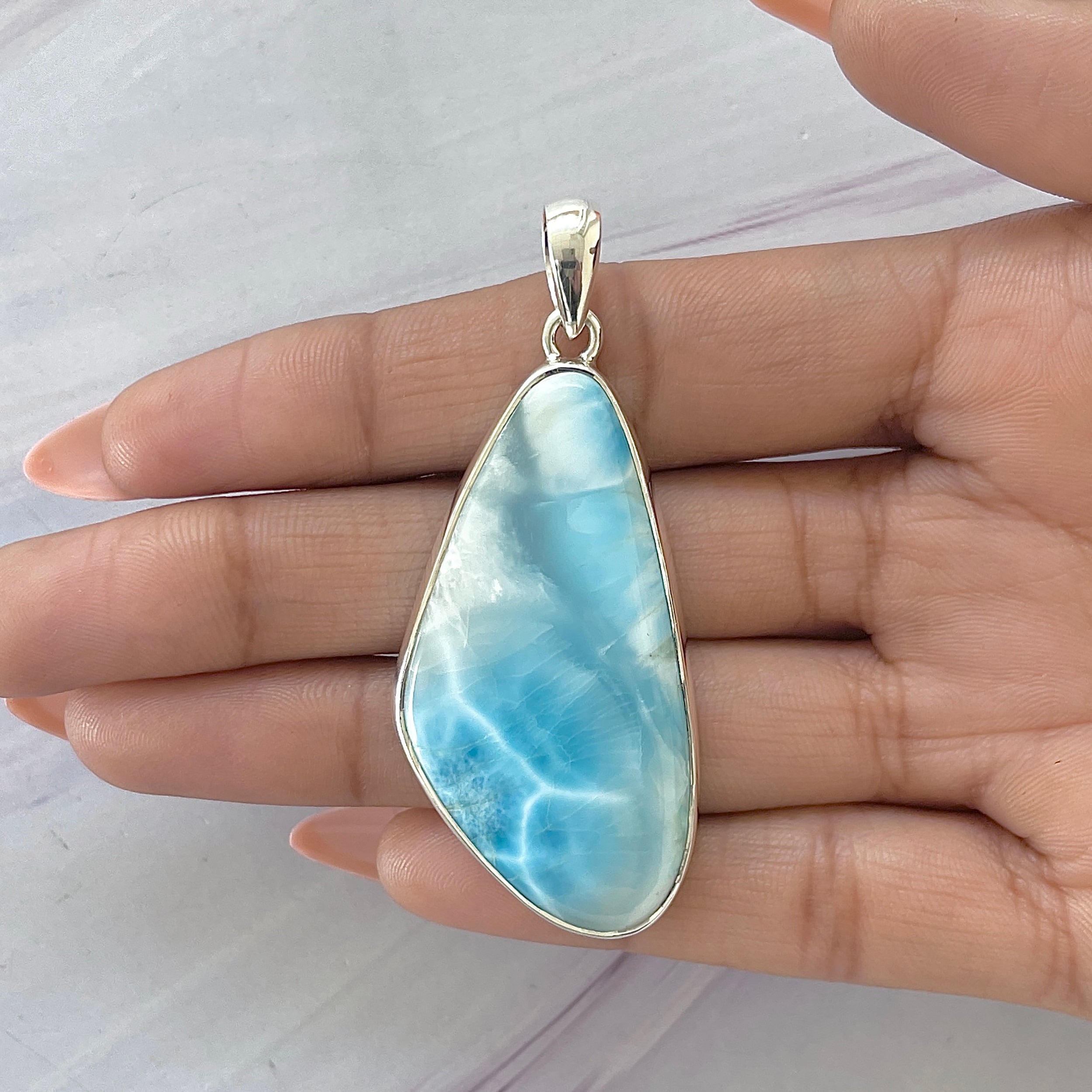 Larimar Pendant-(LAR-P-1644.)