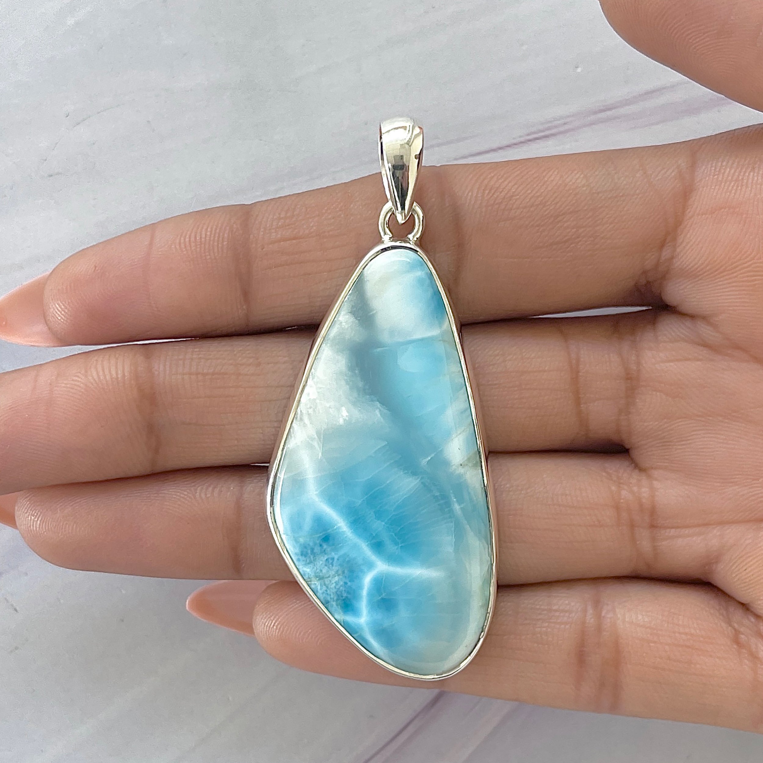 Larimar Pendant-(LAR-P-1644.)