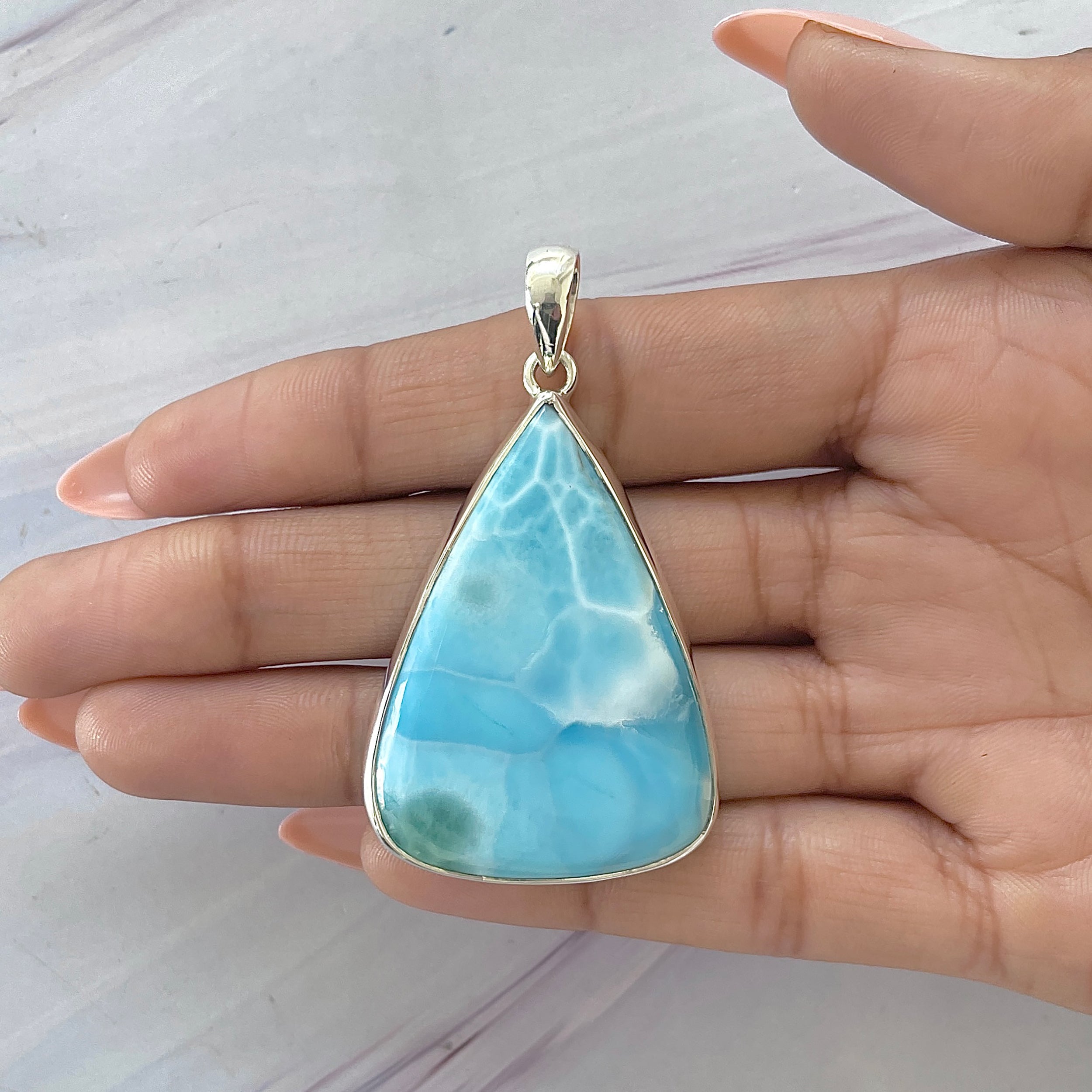 Larimar Pendant-(LAR-P-1645.)