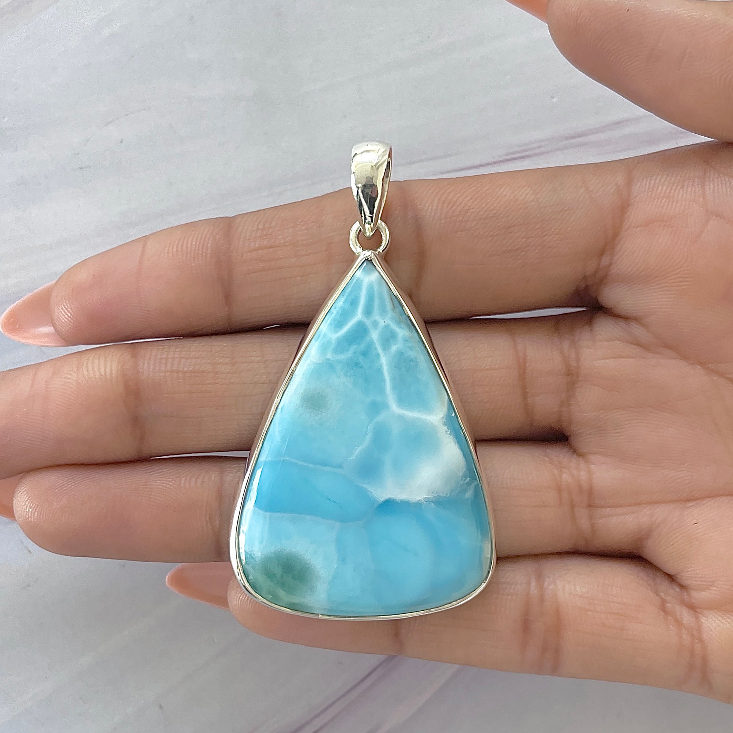 Larimar Pendant-(LAR-P-1645.)