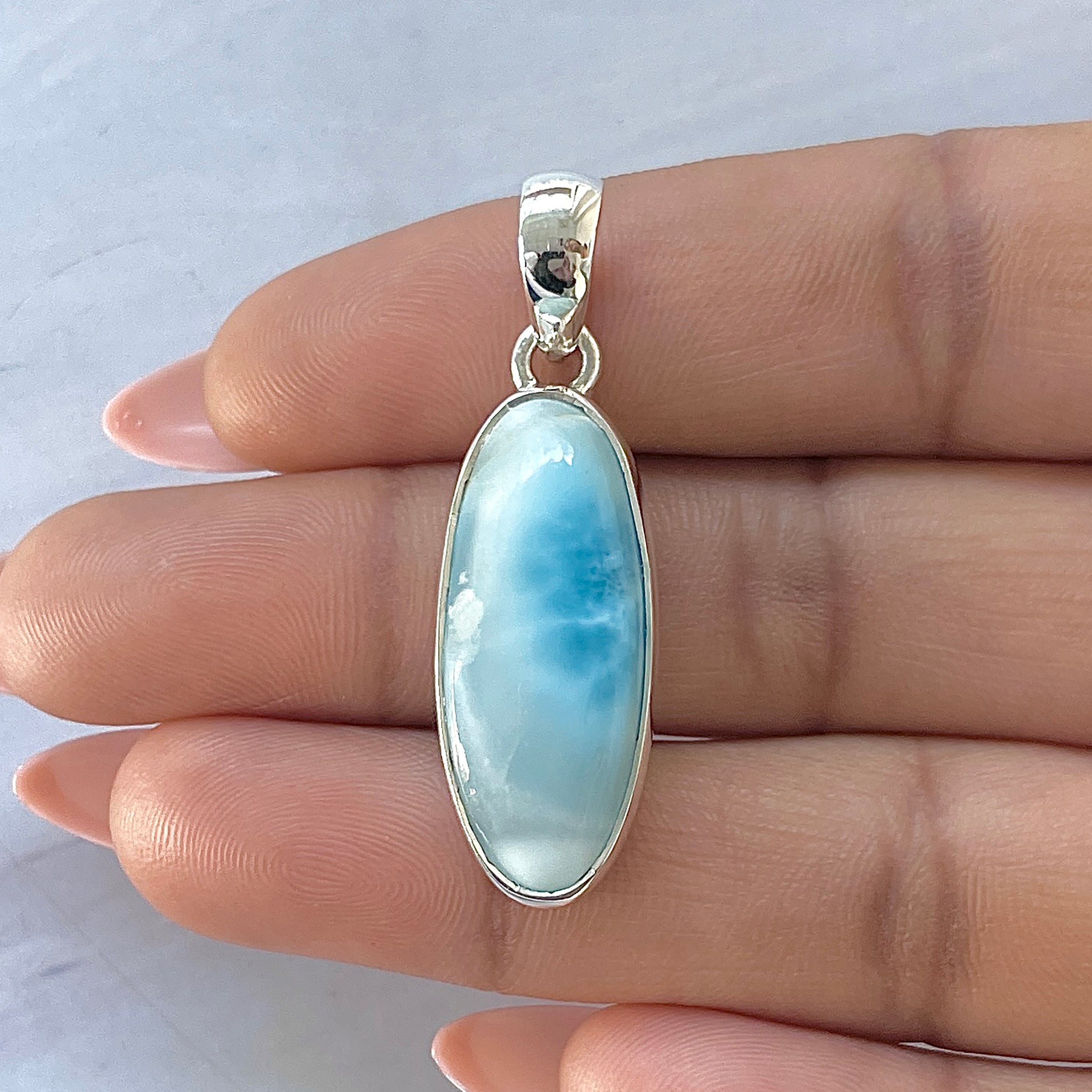 Larimar Pendant-(LAR-P-1647.)