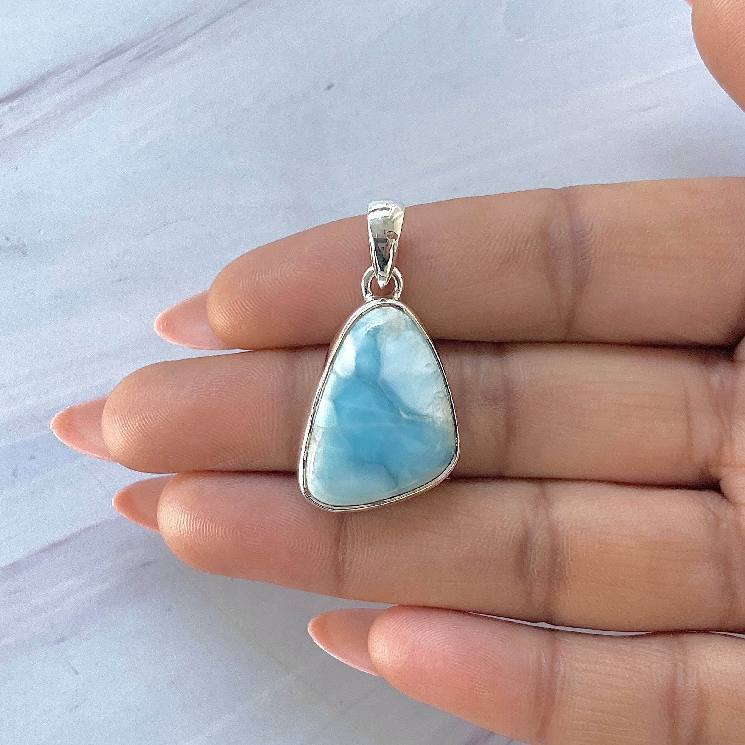 Larimar Pendant-(LAR-P-1649.)