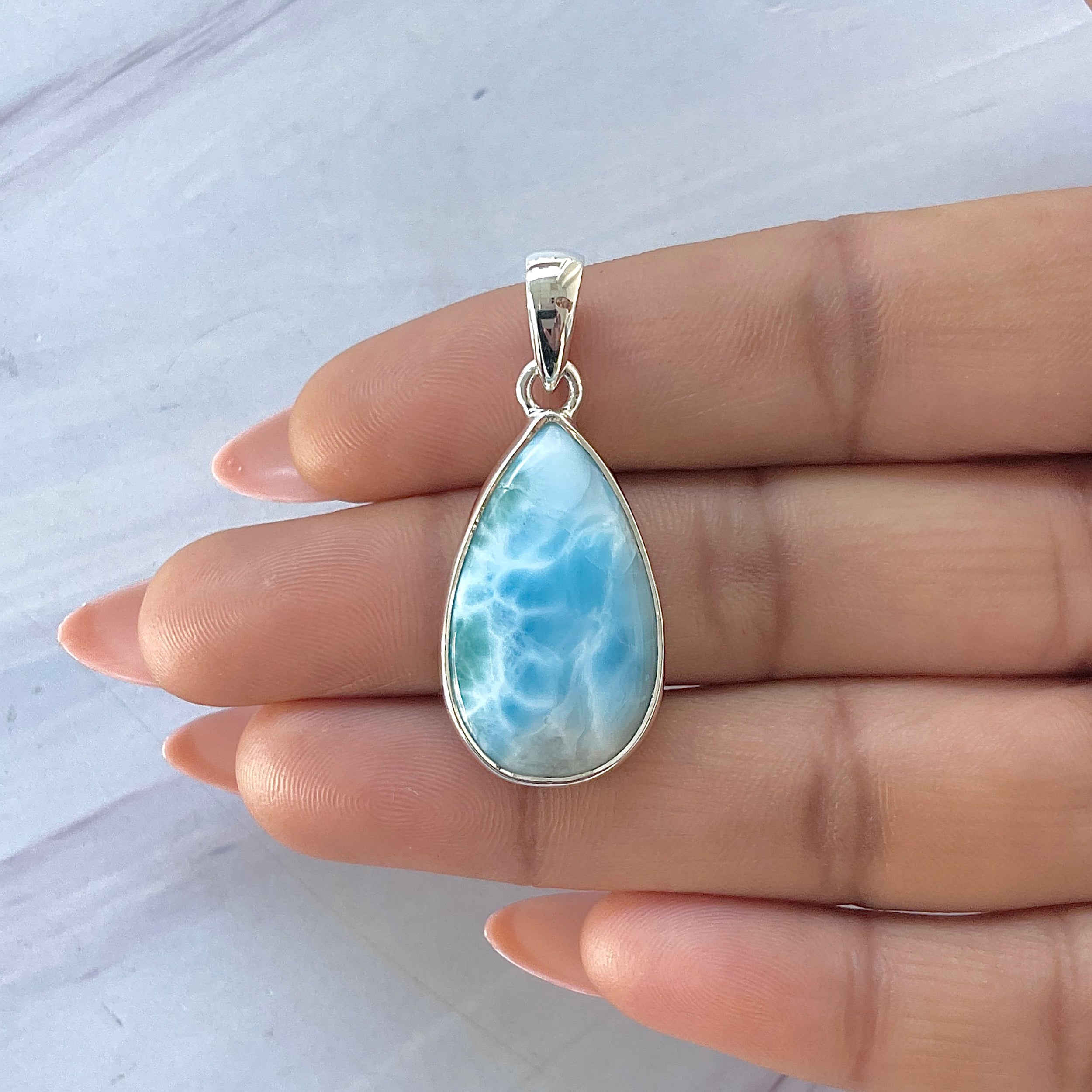 Larimar Pendant-(LAR-P-1650.)