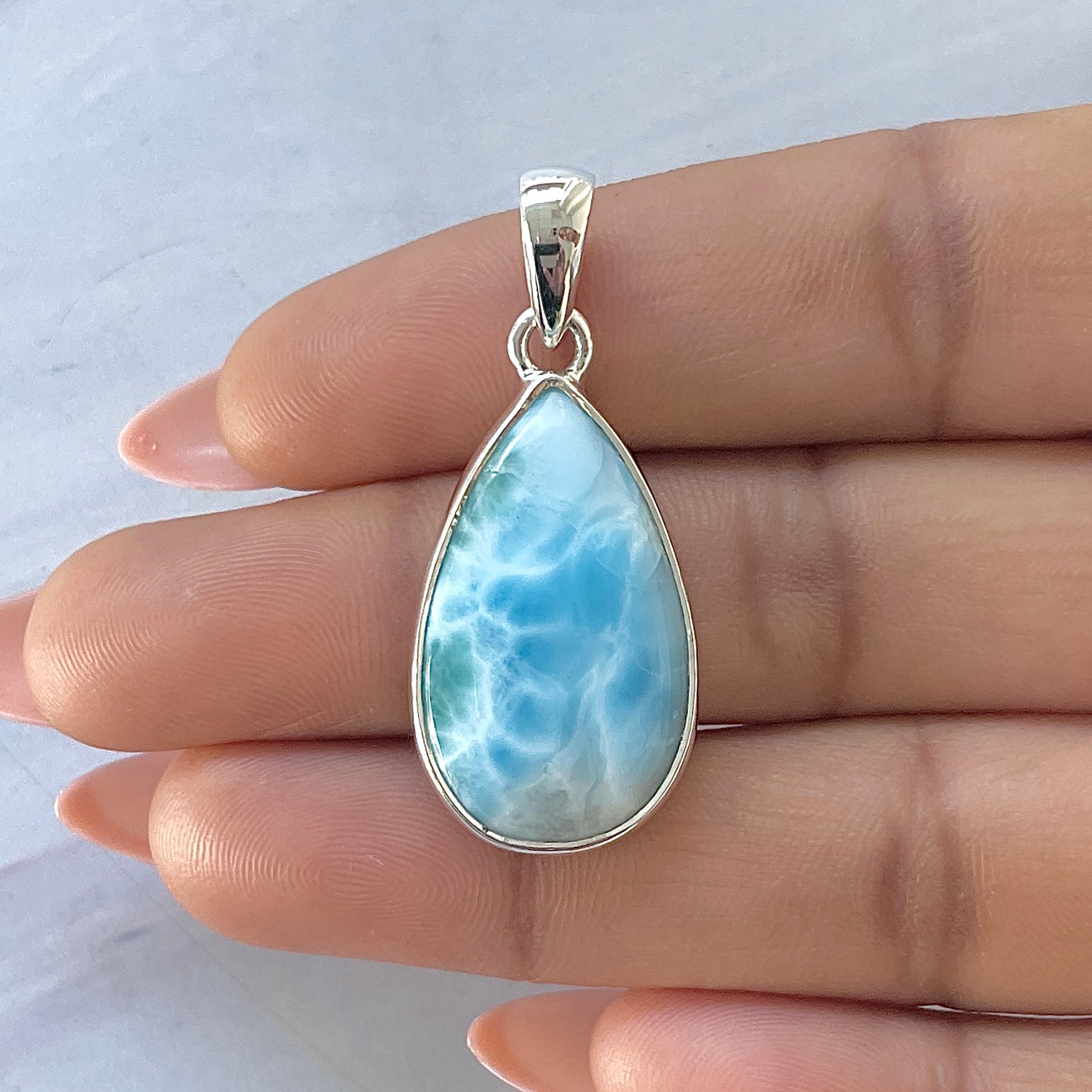 Larimar Pendant-(LAR-P-1650.)