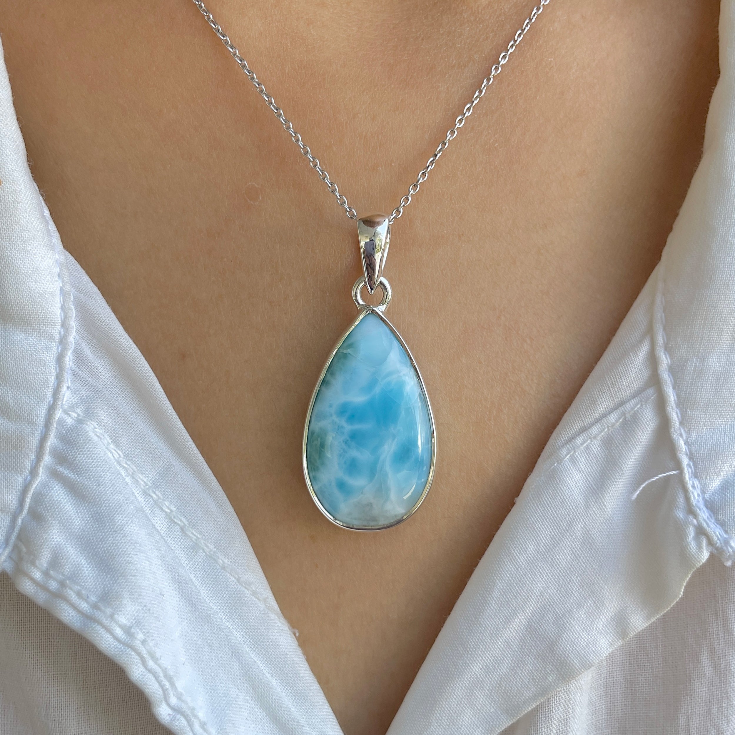 Larimar Pendant-(LAR-P-1650.)