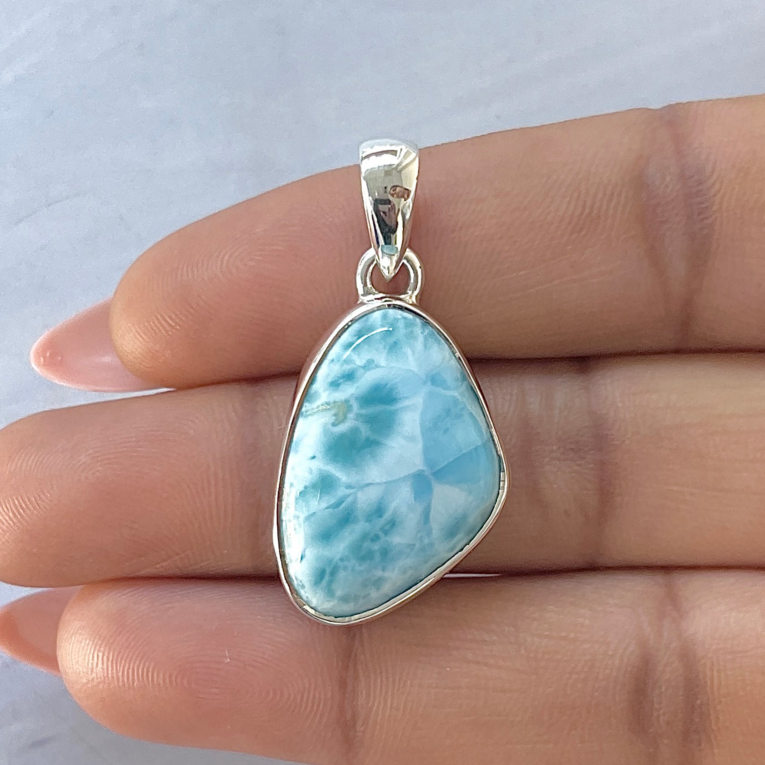 Larimar Pendant-(LAR-P-1651.)