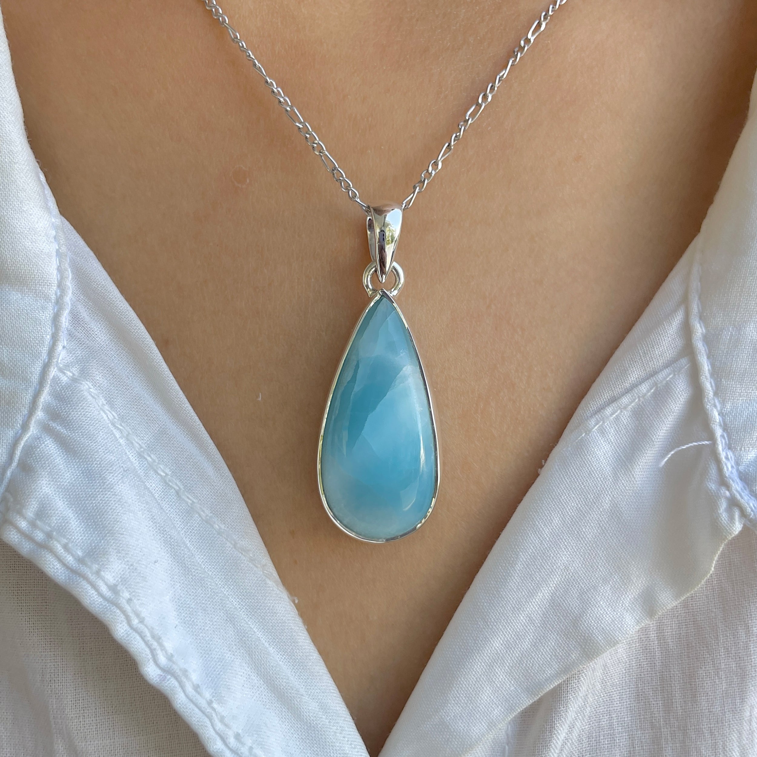 Larimar Pendant-(LAR-P-1653.)