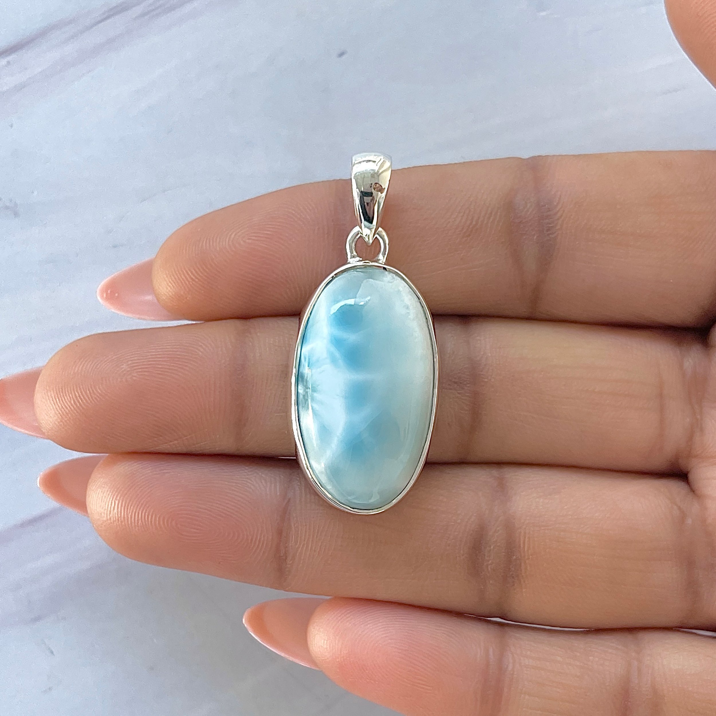 Larimar Pendant-(LAR-P-1656.)