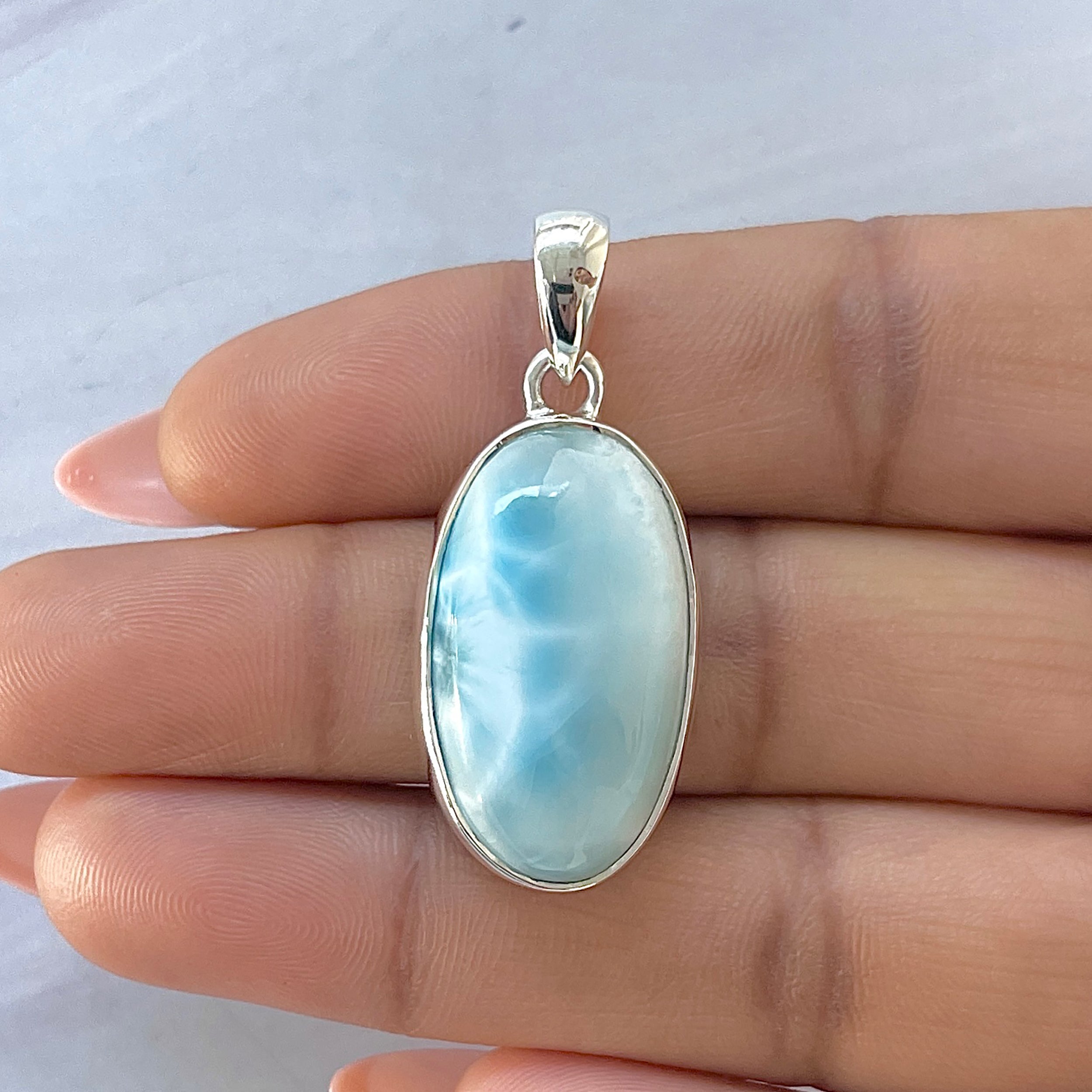 Larimar Pendant-(LAR-P-1656.)