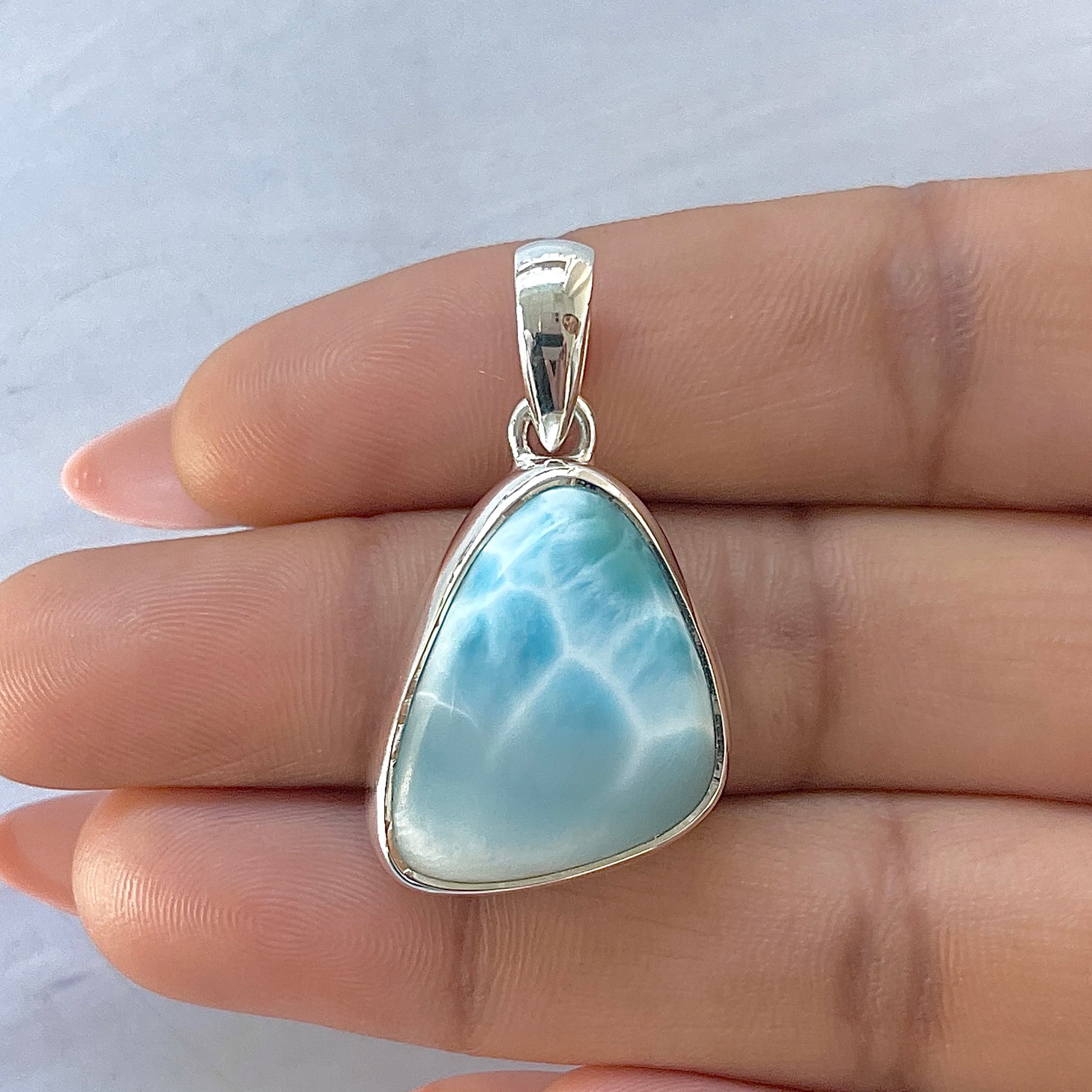 Larimar Pendant-(LAR-P-1657.)