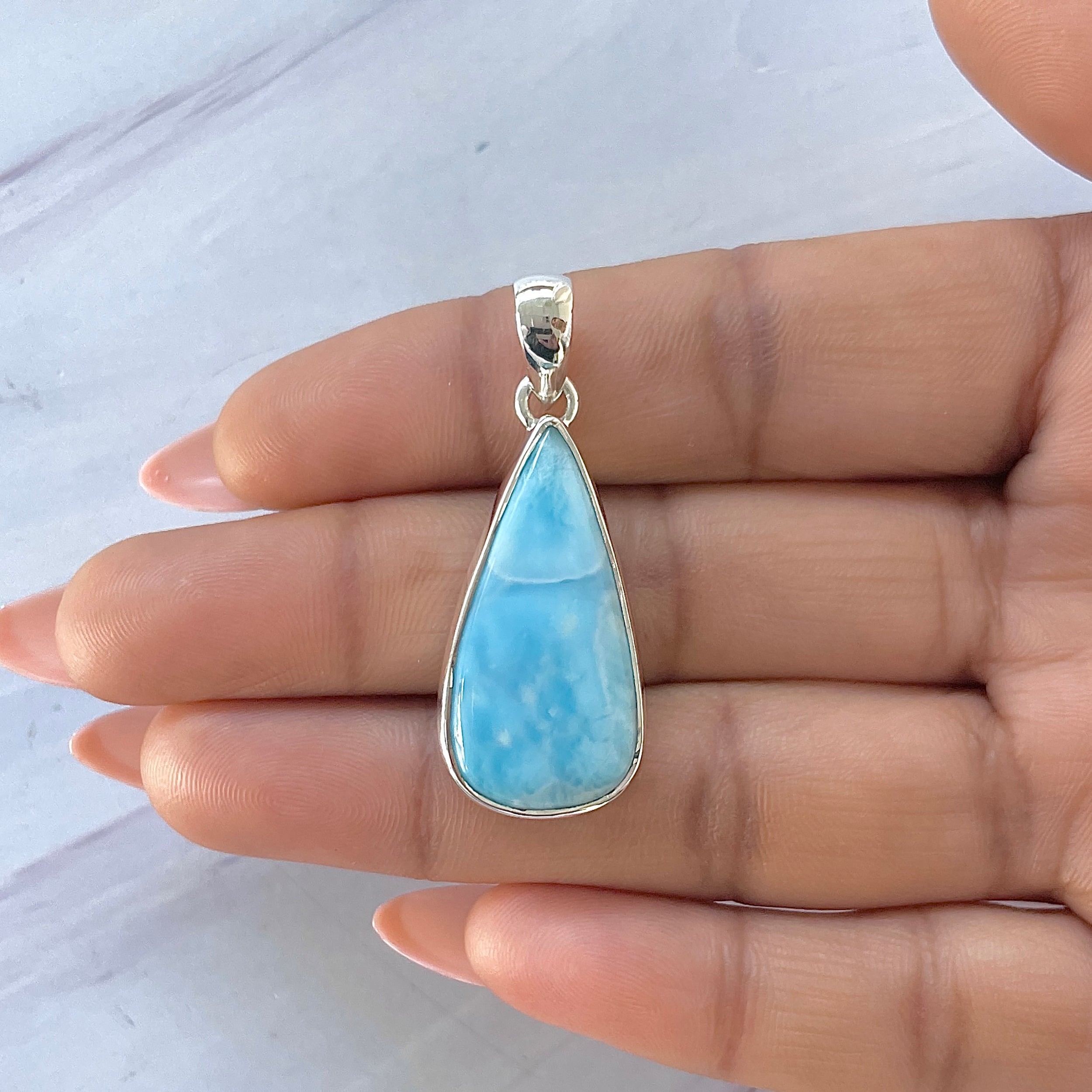 Larimar Pendant-(LAR-P-1658.)