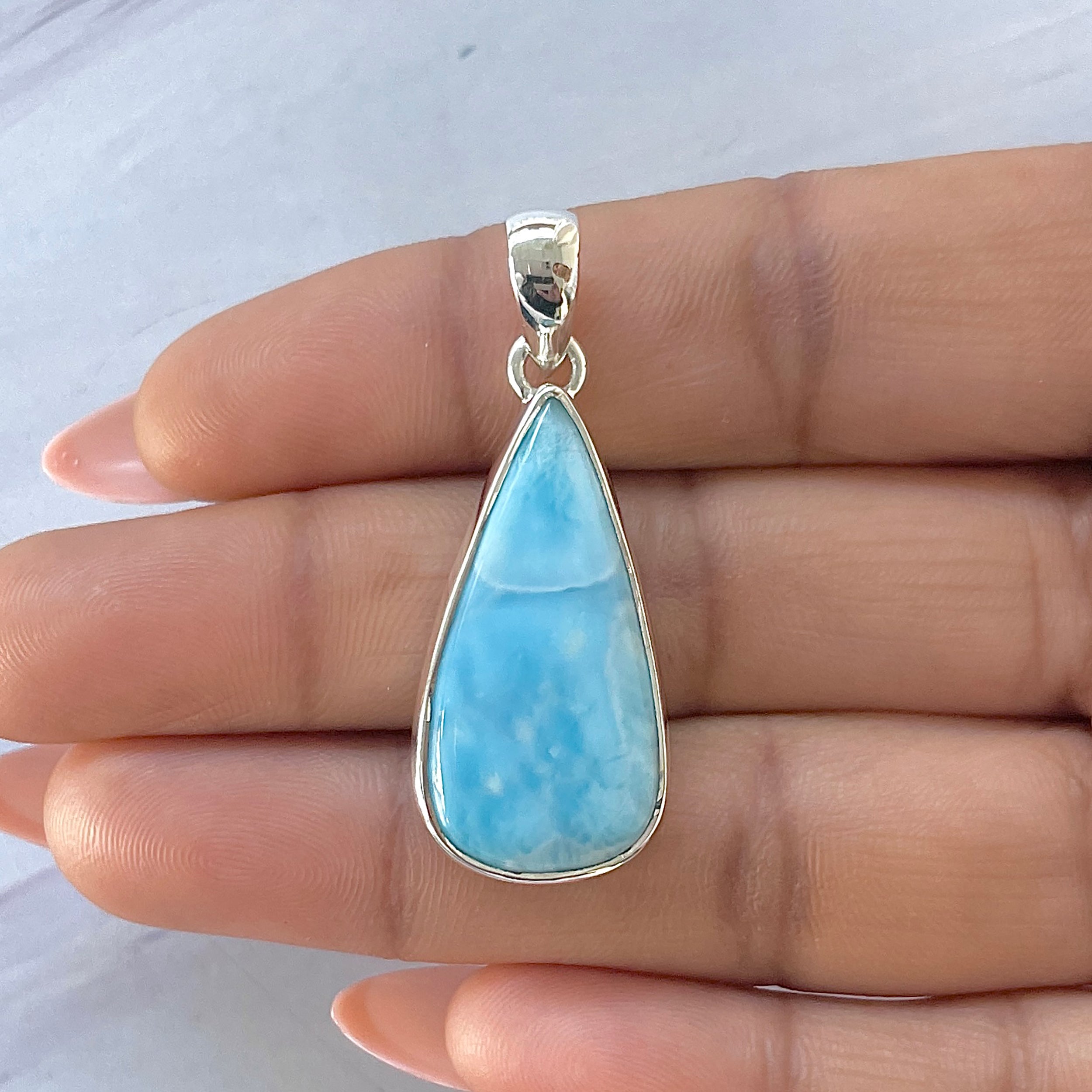 Larimar Pendant-(LAR-P-1658.)