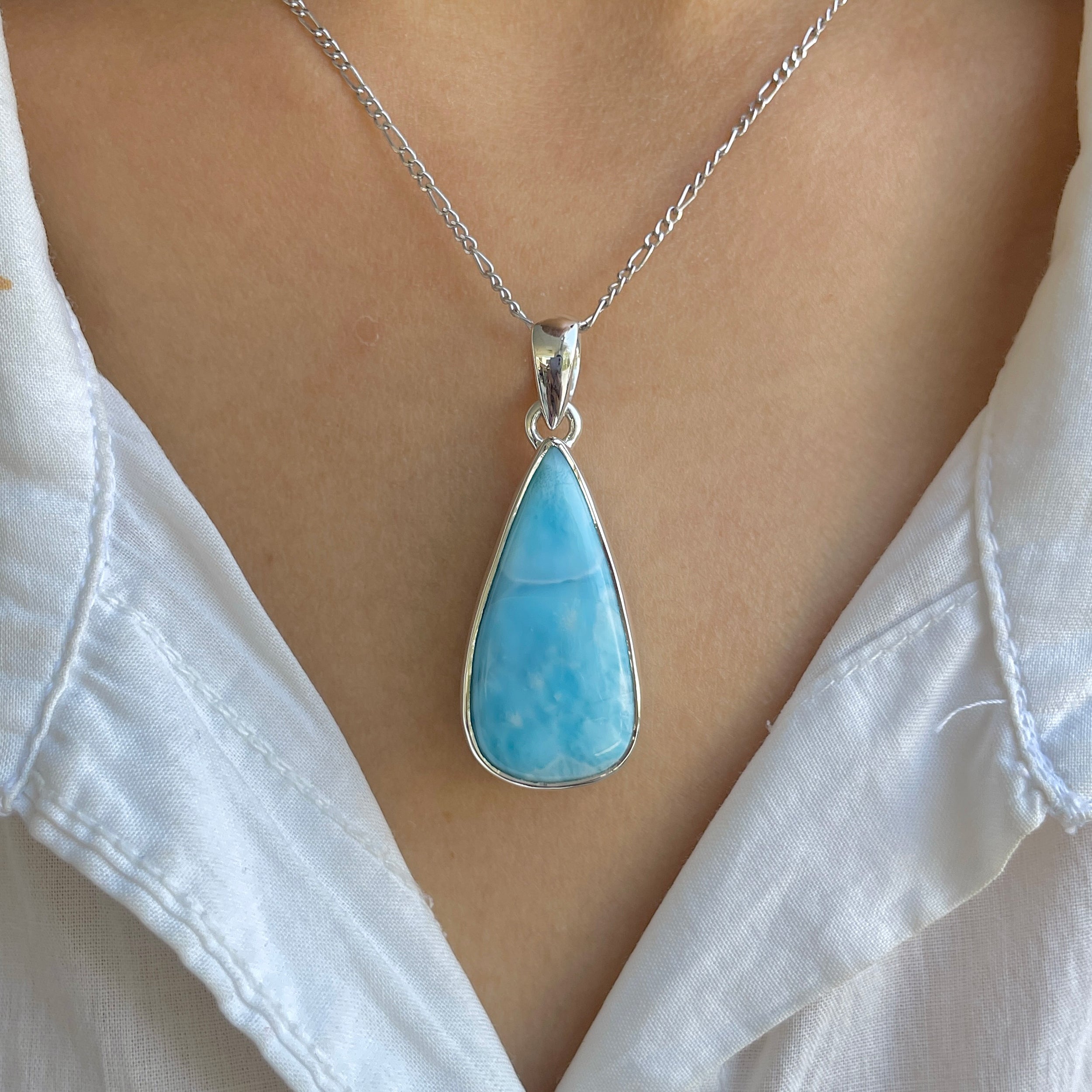 Larimar Pendant-(LAR-P-1658.)