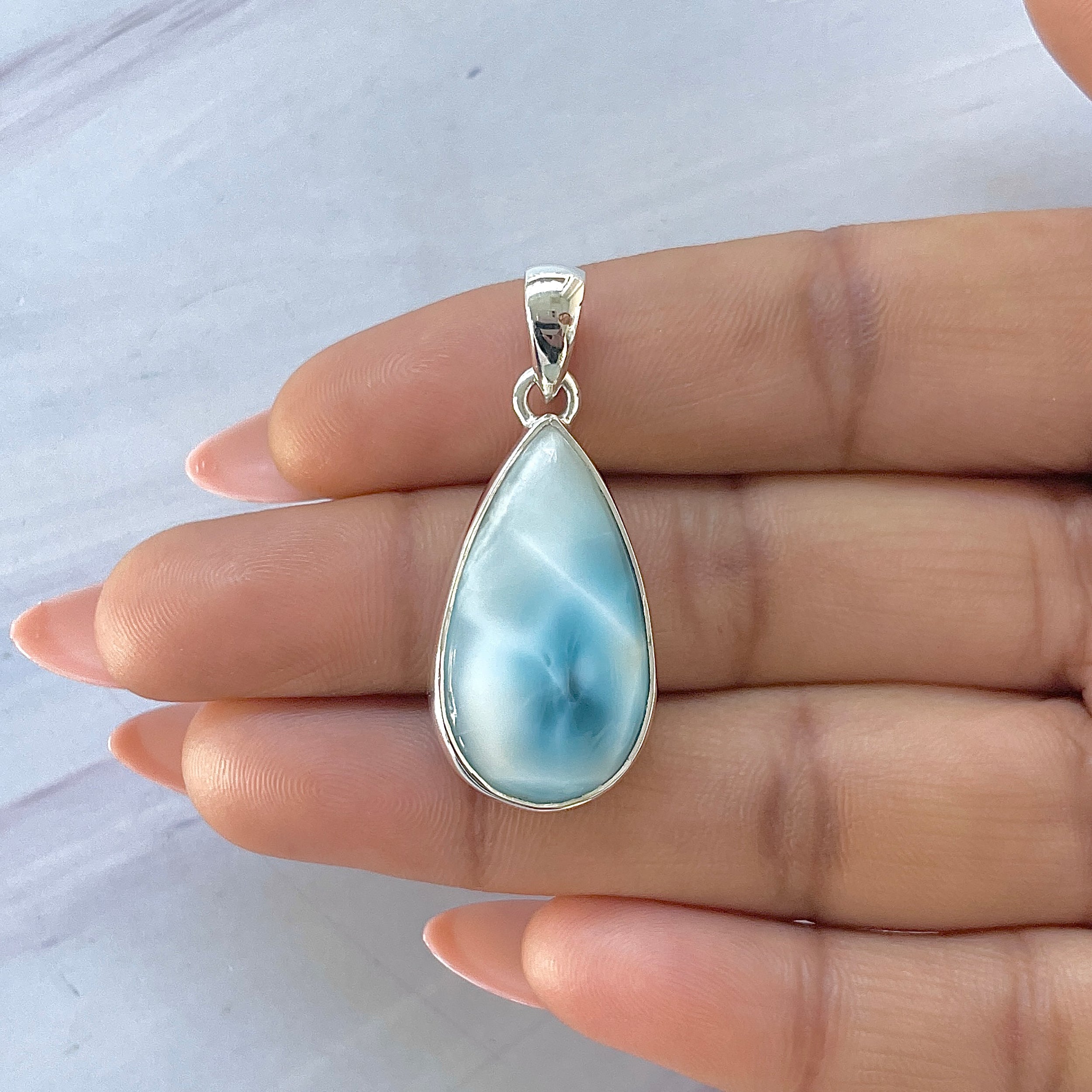 Larimar Pendant-(LAR-P-1659.)