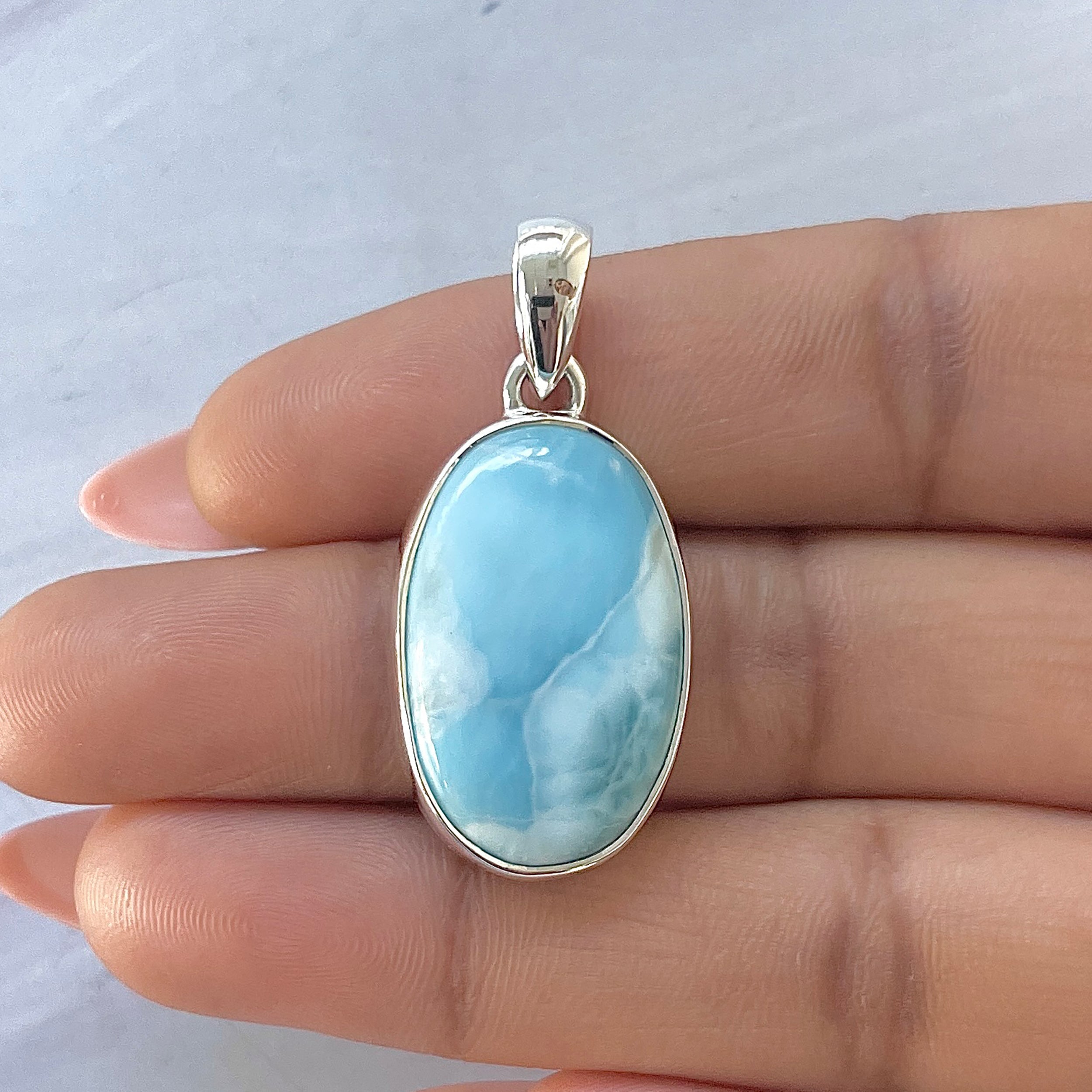 Larimar Pendant-(LAR-P-1660.)