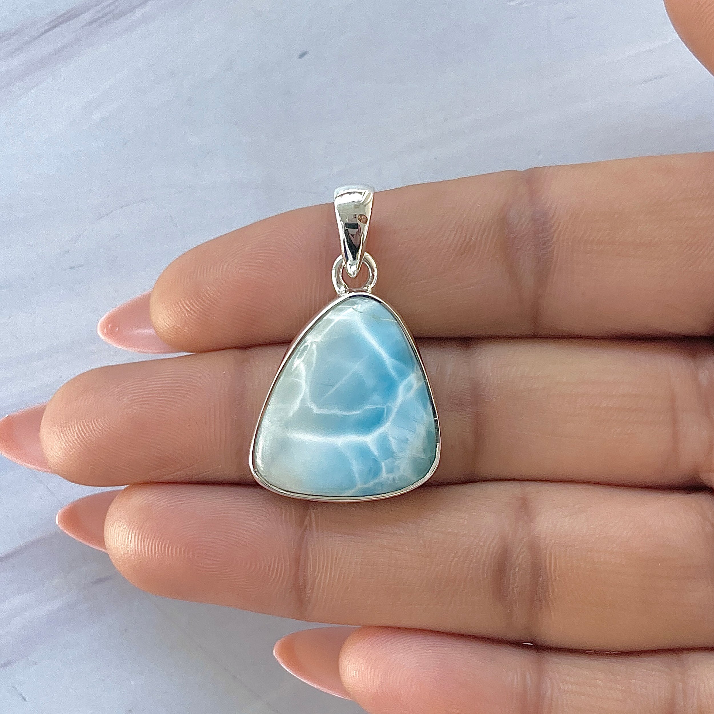 Larimar Pendant-(LAR-P-1662.)