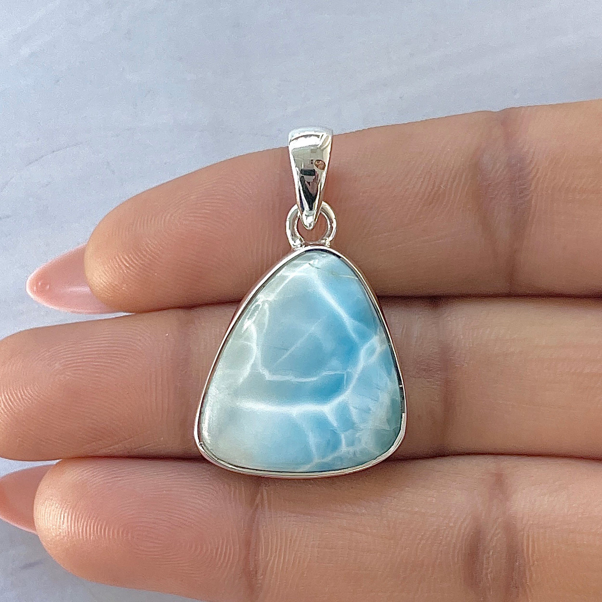 Larimar Pendant-(LAR-P-1662.)