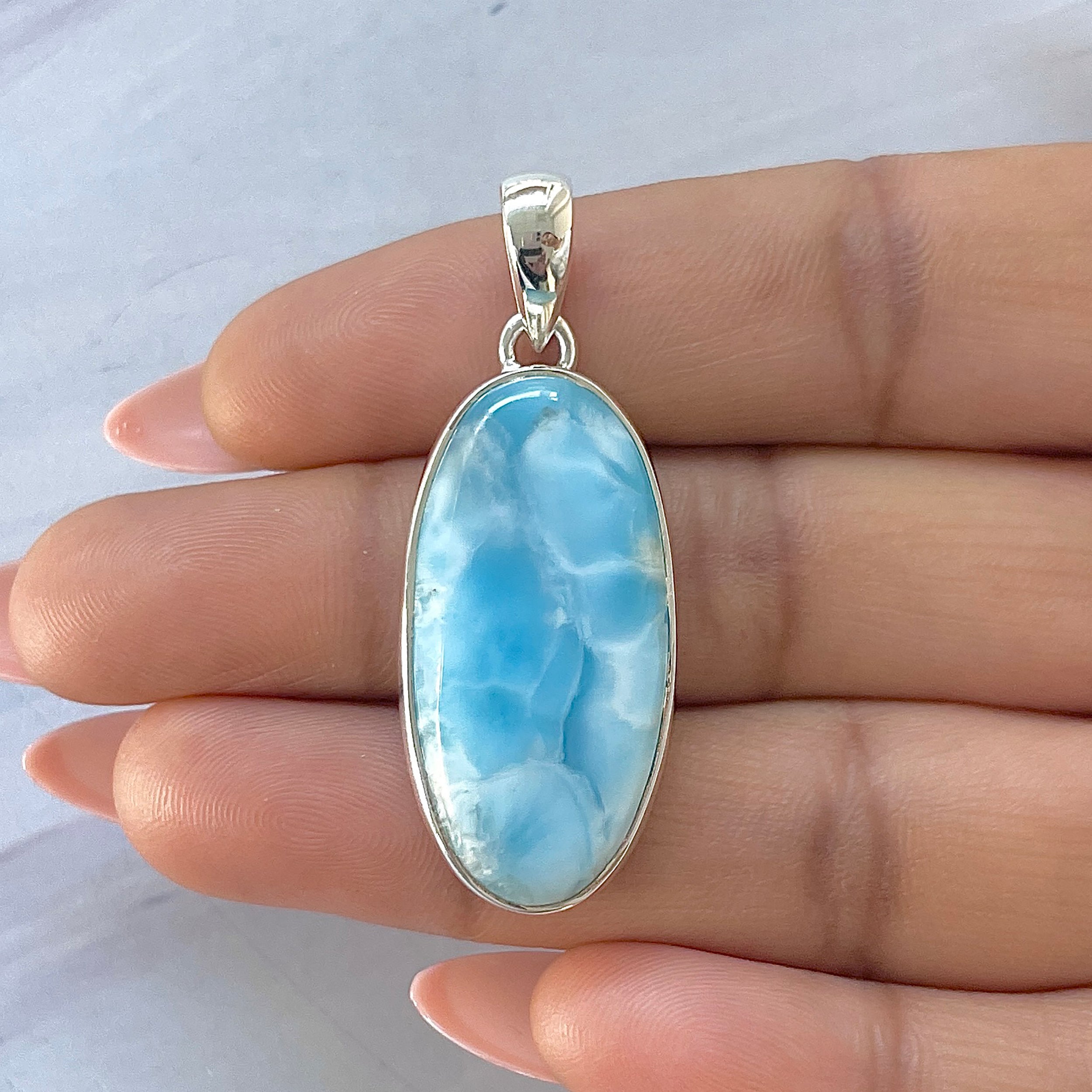 Larimar Pendant-(LAR-P-1668.)