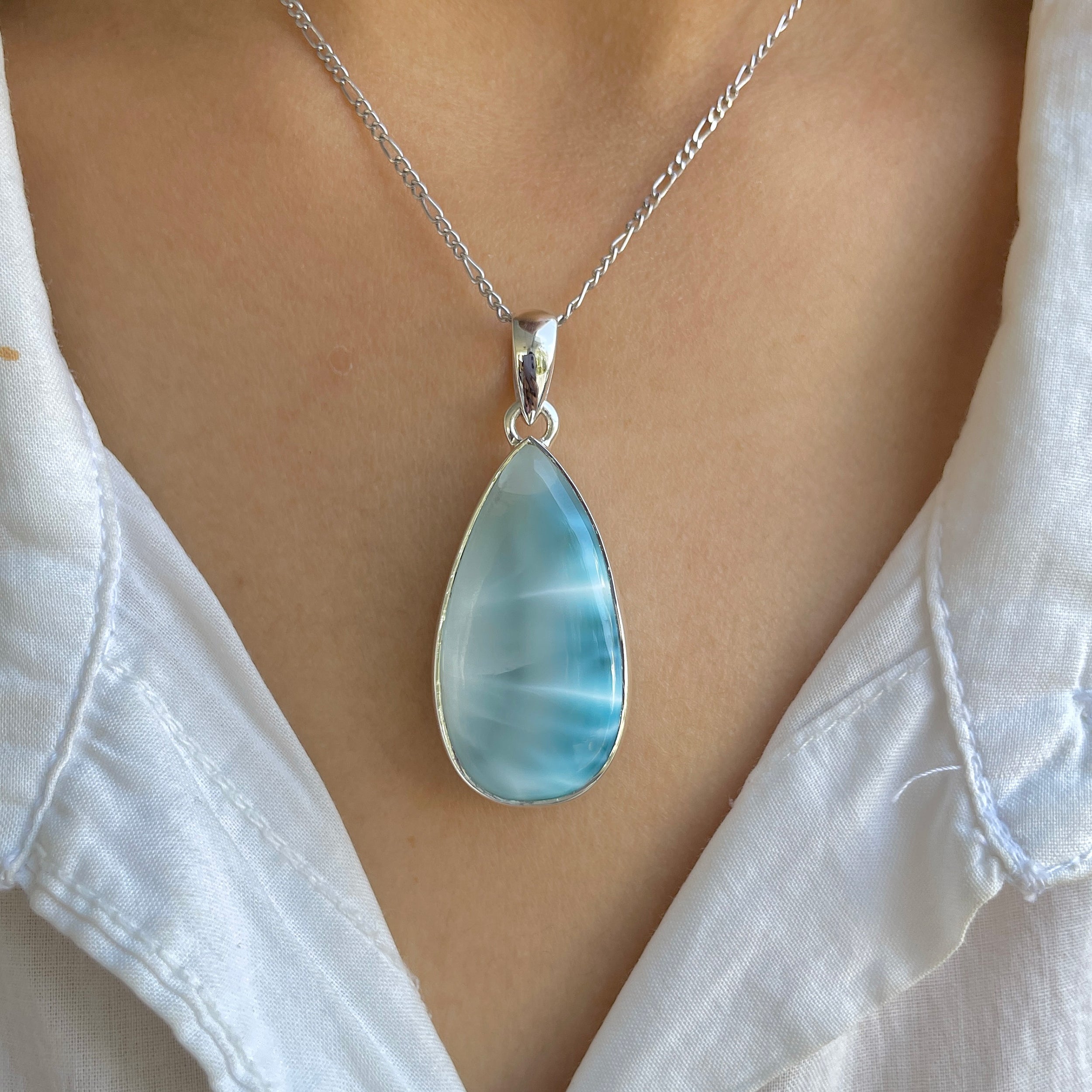 Larimar Pendant-(LAR-P-1670.)