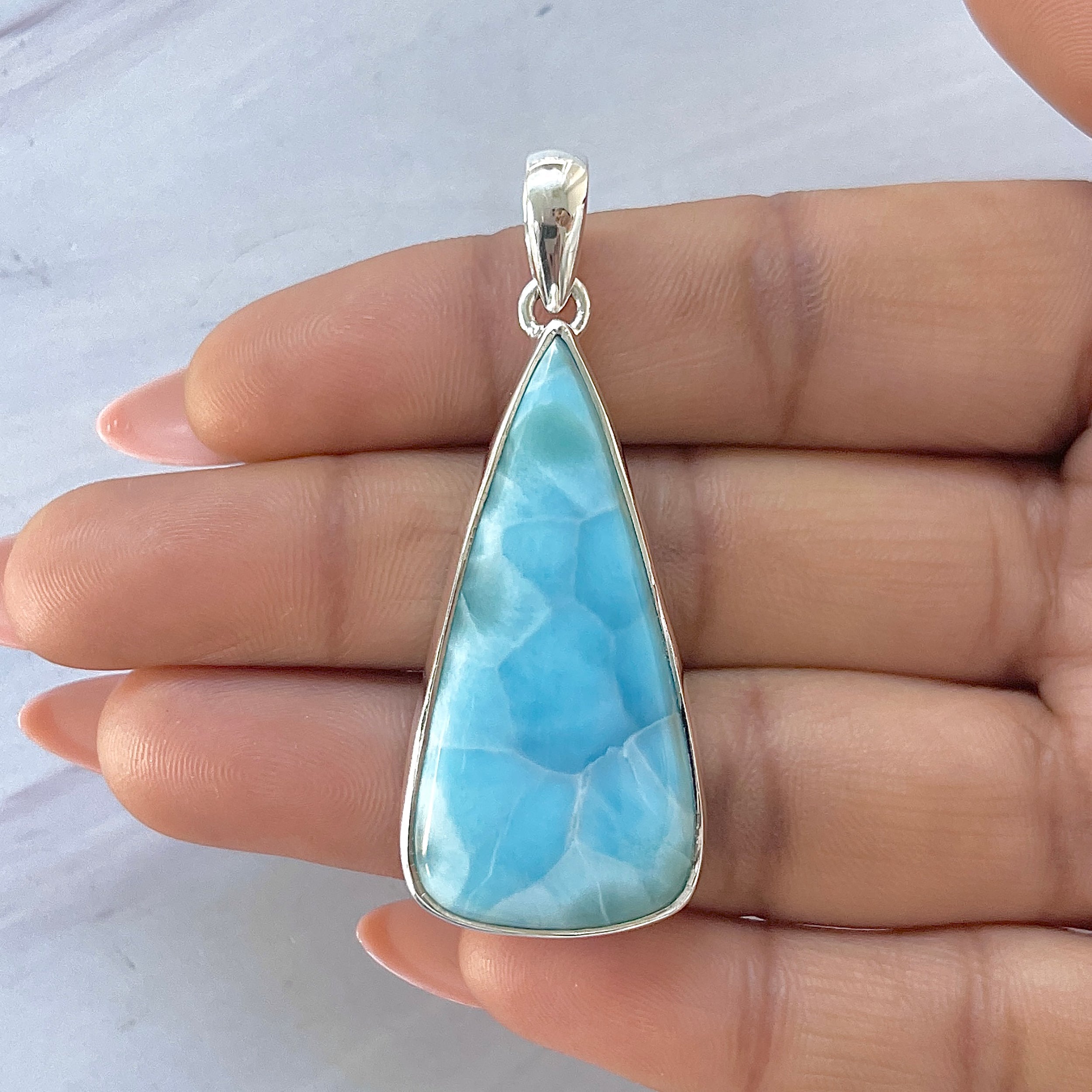 Larimar Pendant-(LAR-P-1674.)