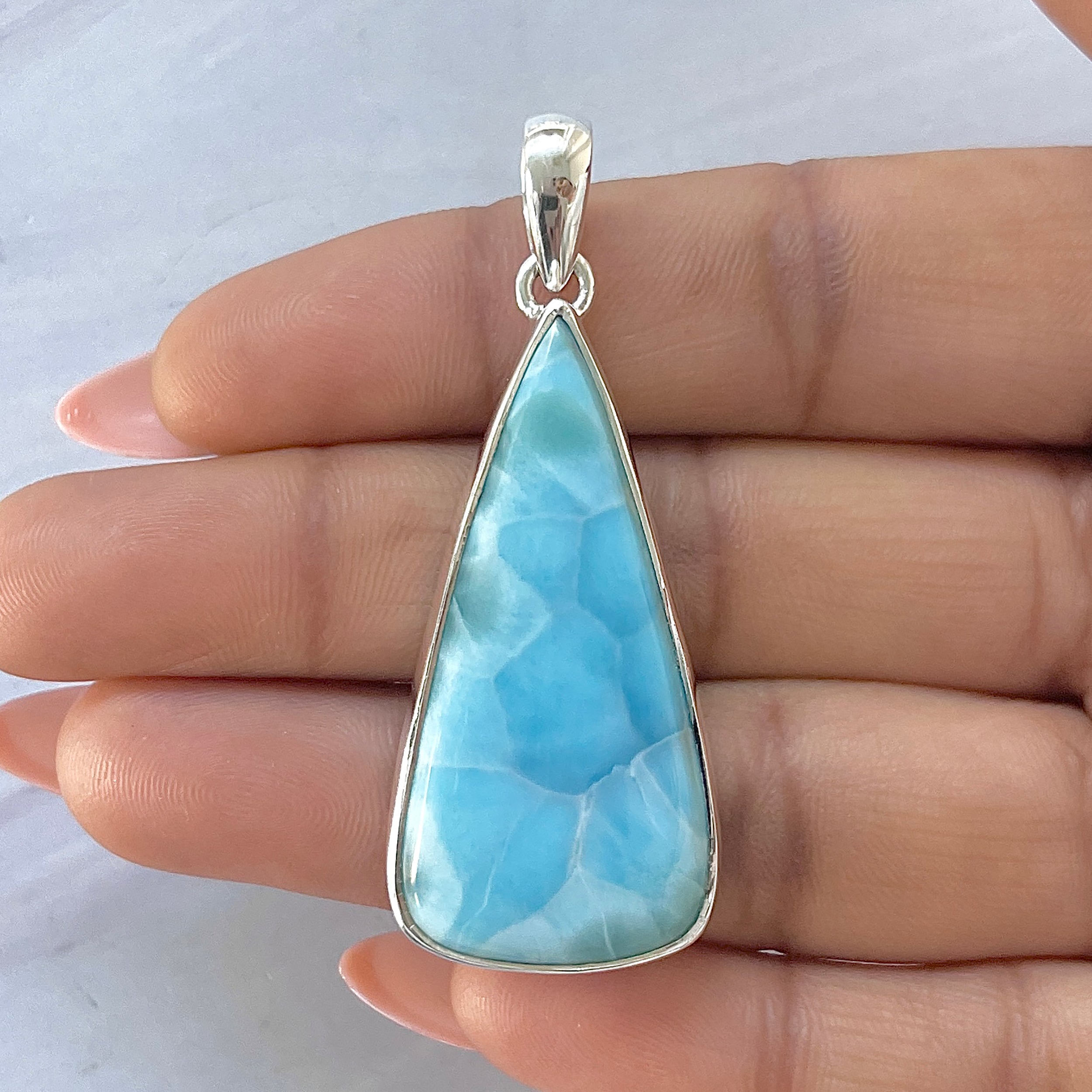 Larimar Pendant-(LAR-P-1674.)