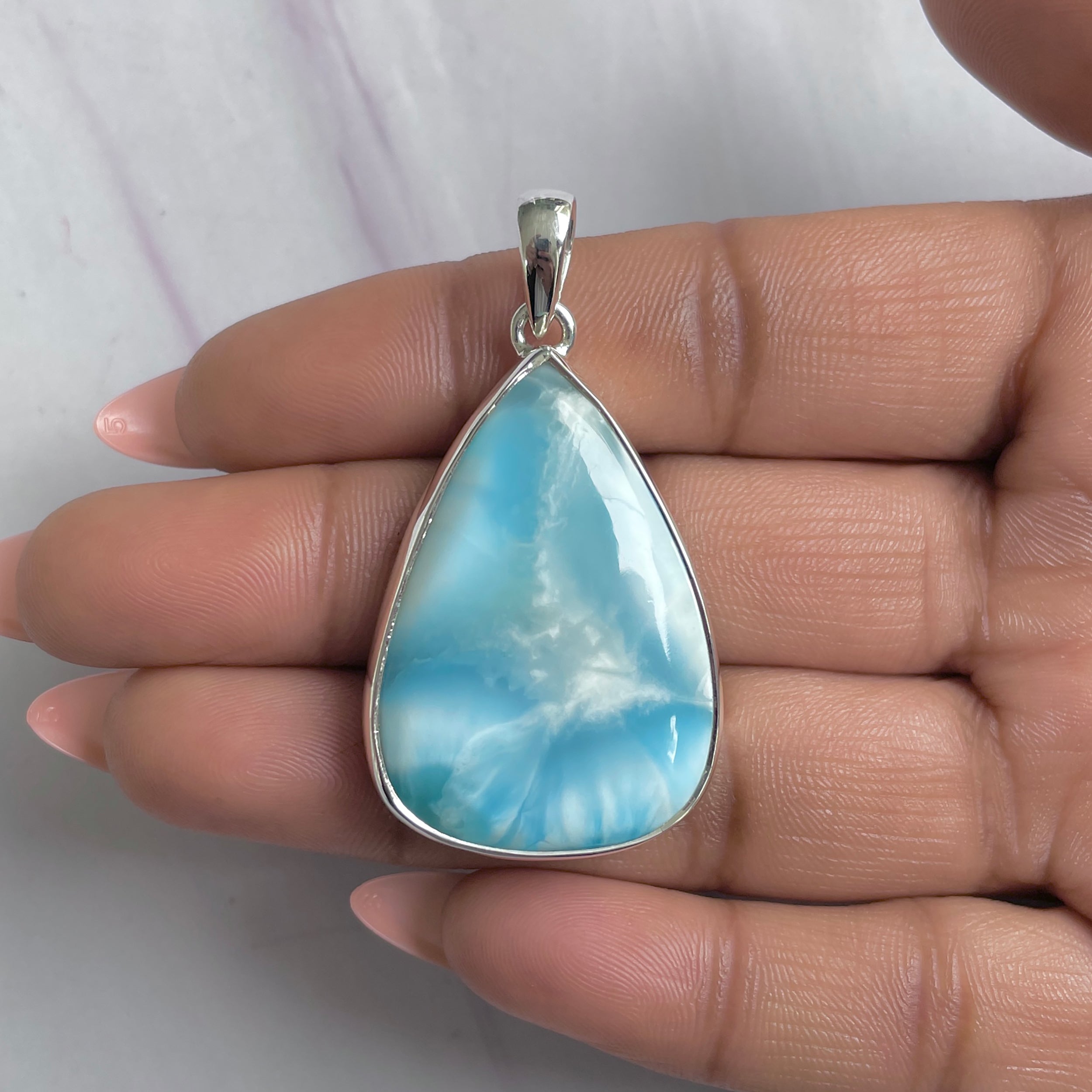 Larimar Pendant-(LAR-P-1681.)