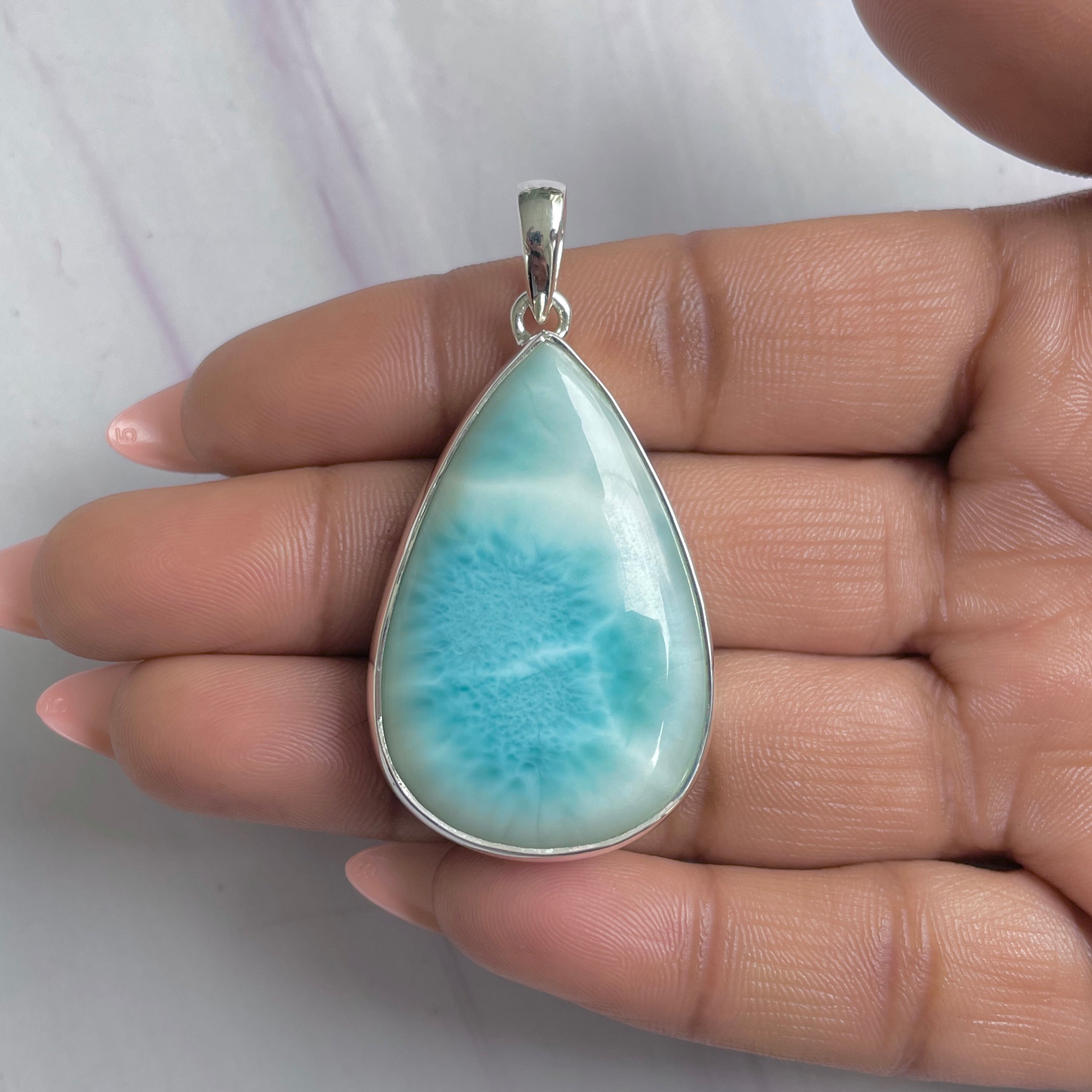 Larimar Pendant-(LAR-P-1682.)