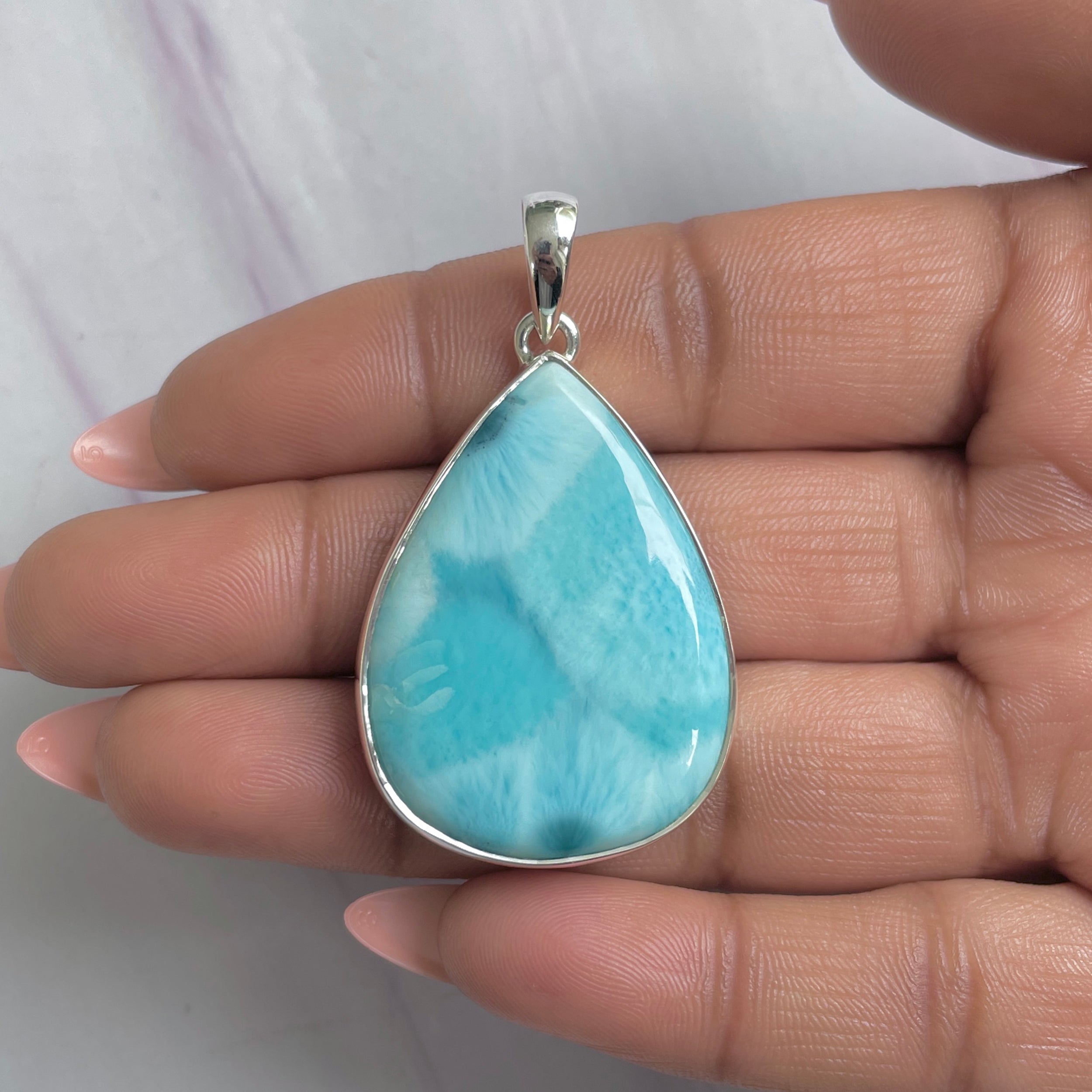 Larimar Pendant-(LAR-P-1683.)