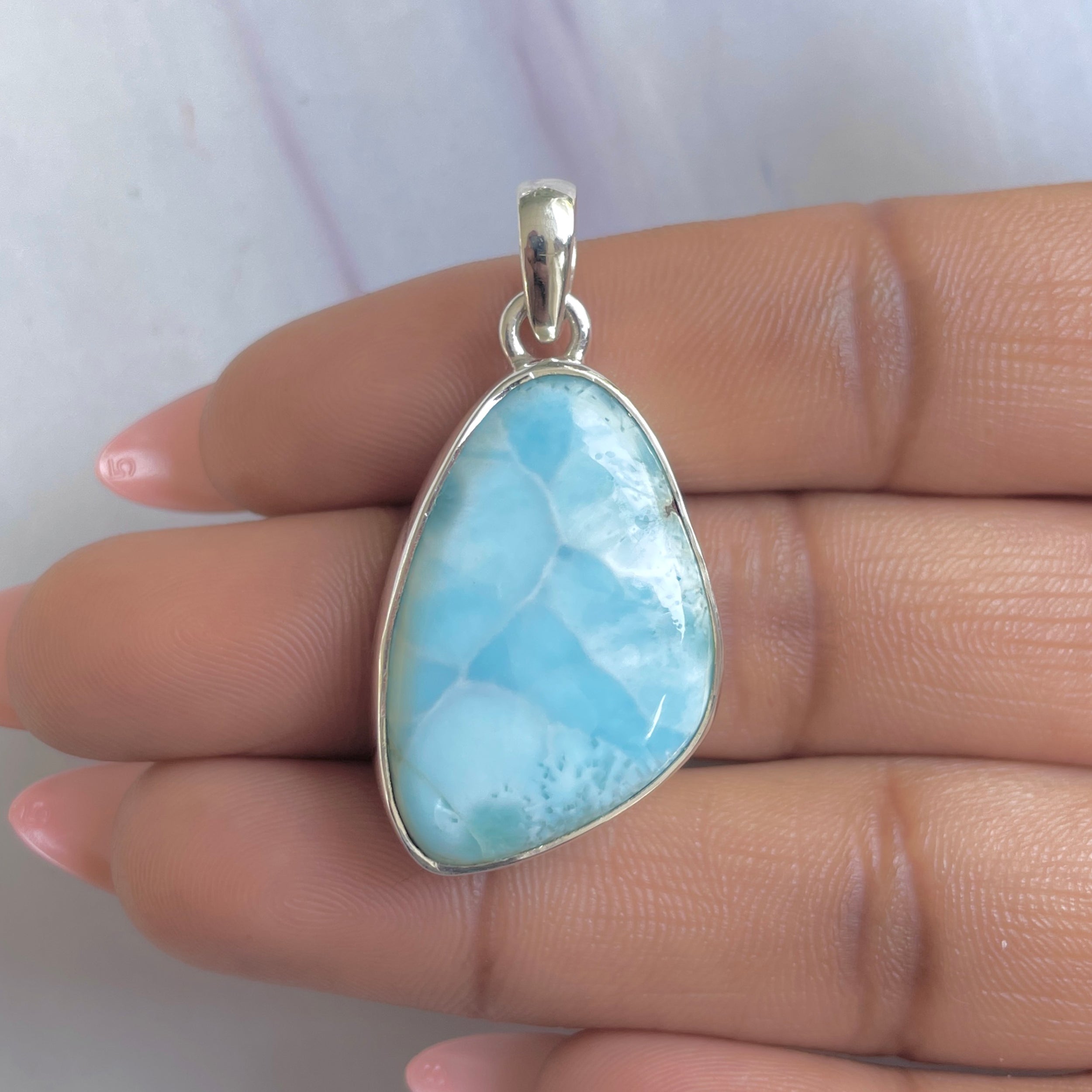 Larimar Pendant-(LAR-P-1684.)