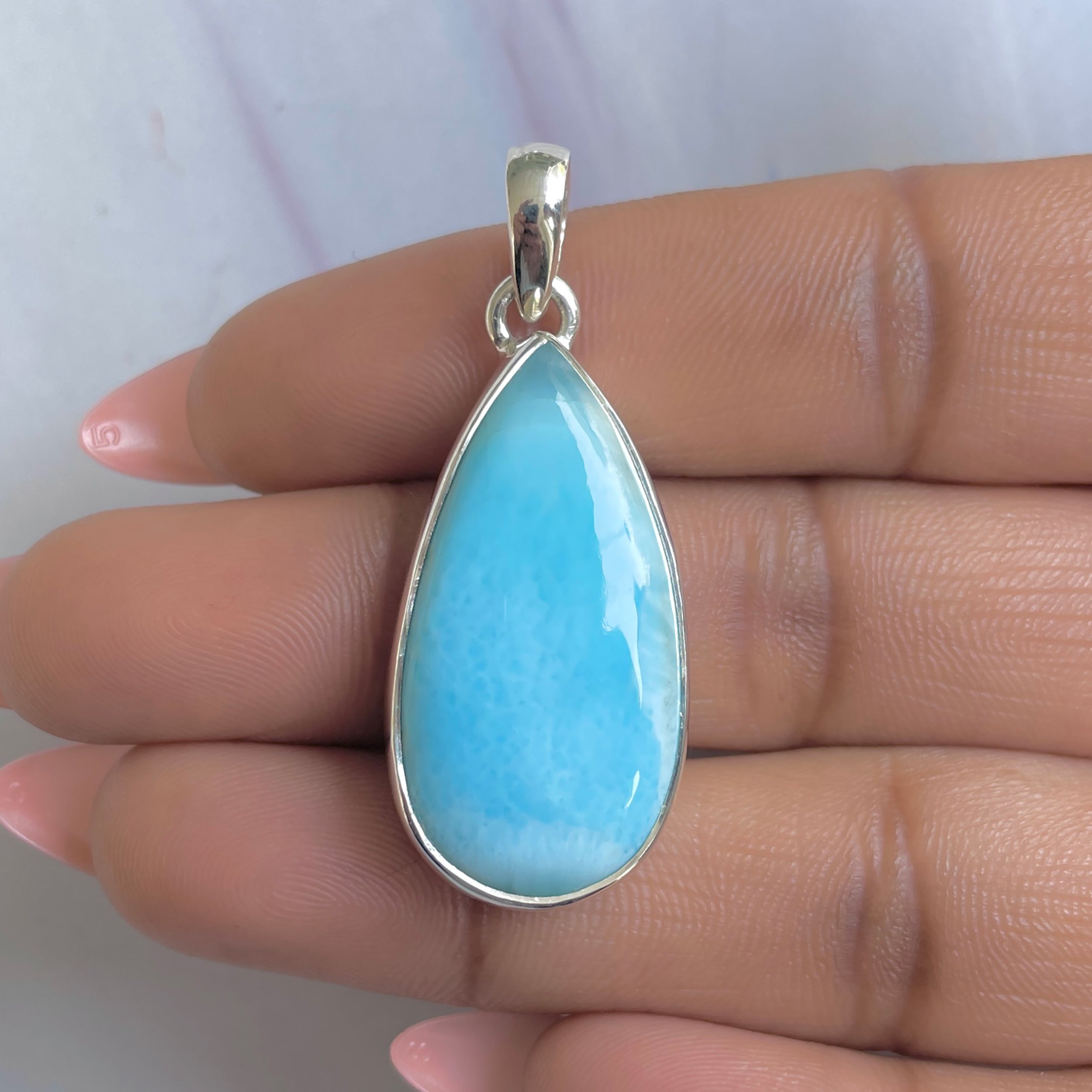 Larimar Pendant-(LAR-P-1685.)