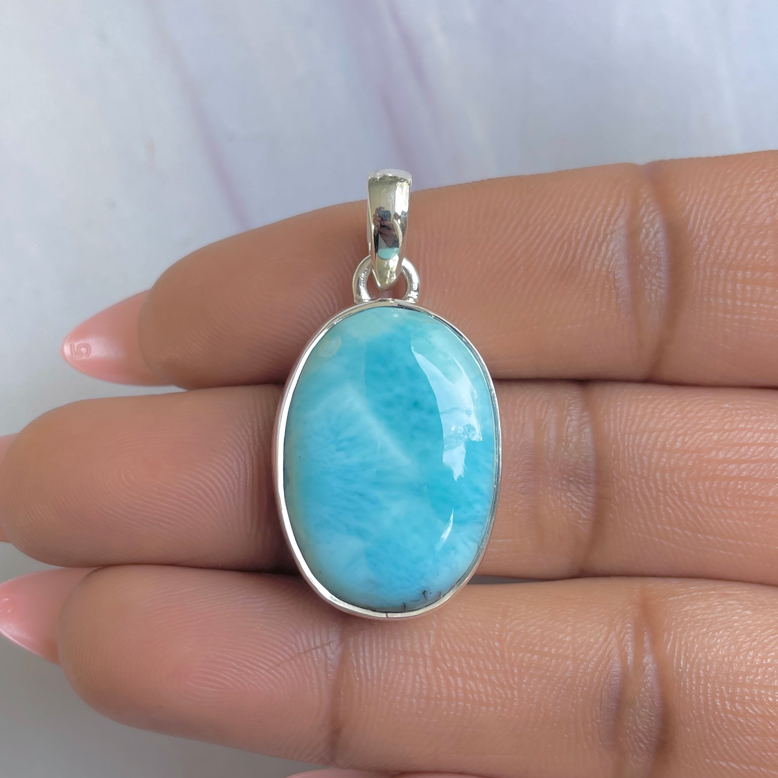 Larimar Pendant-(LAR-P-1686.)