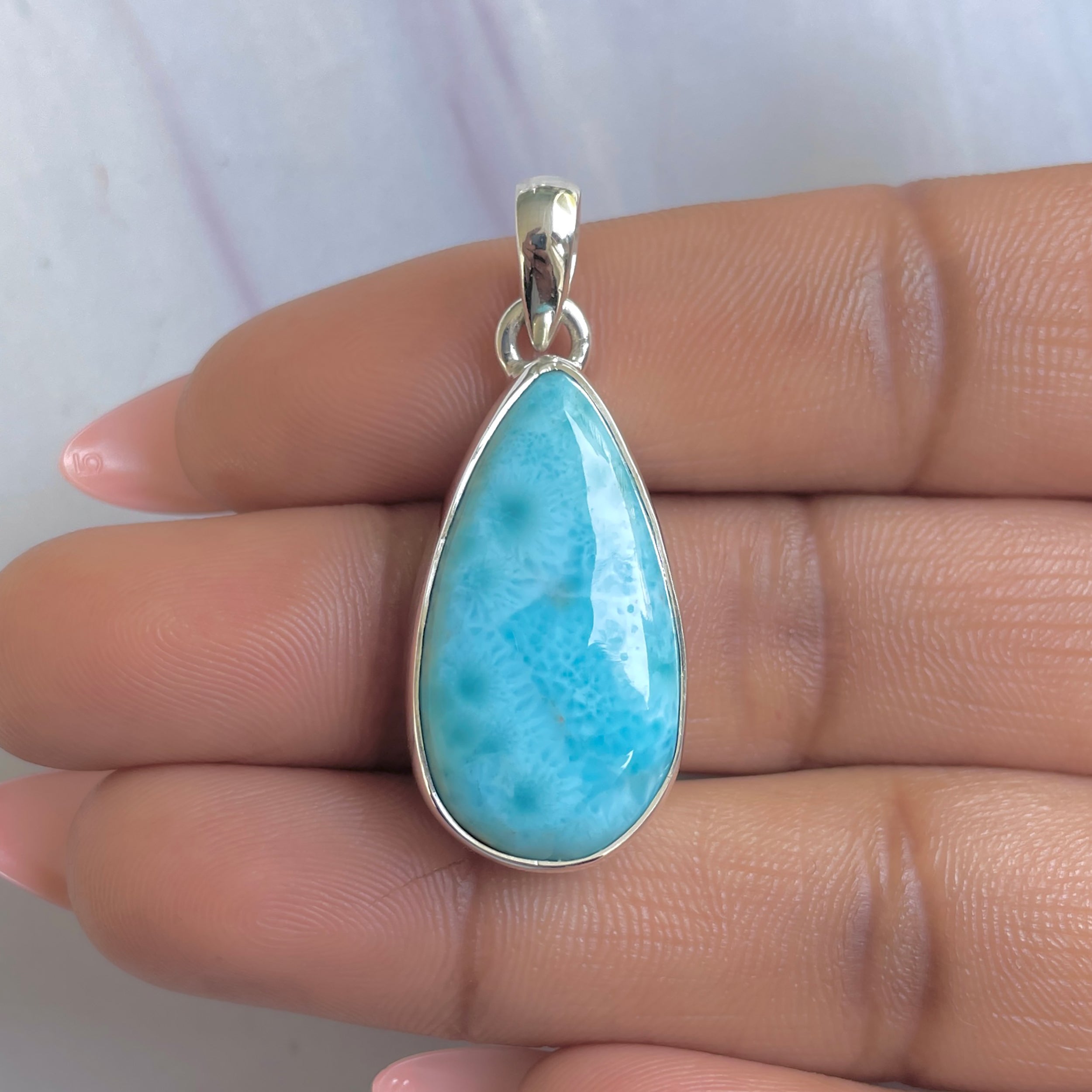 Larimar Pendant-(LAR-P-1689.)