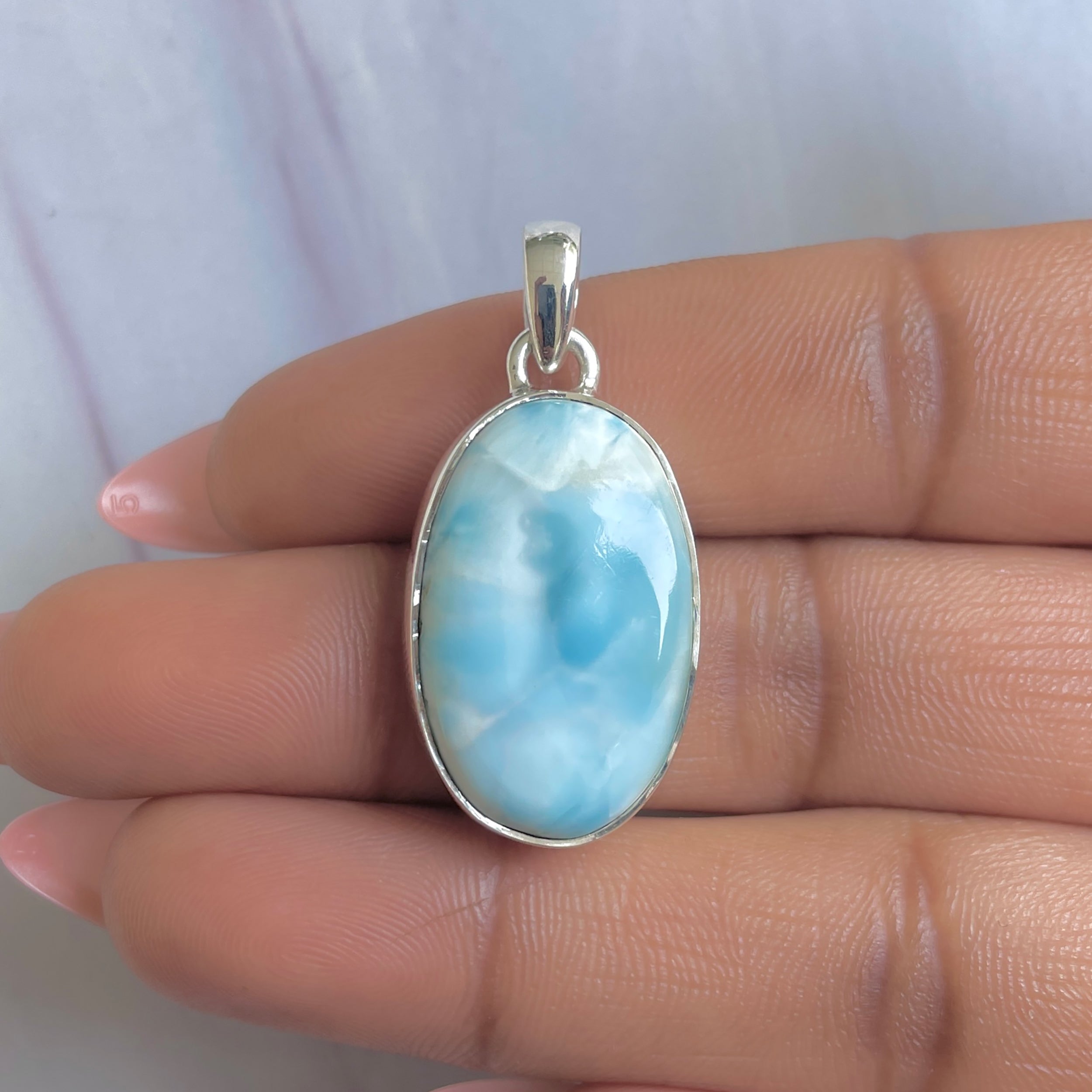 Larimar Pendant-(LAR-P-1695.)