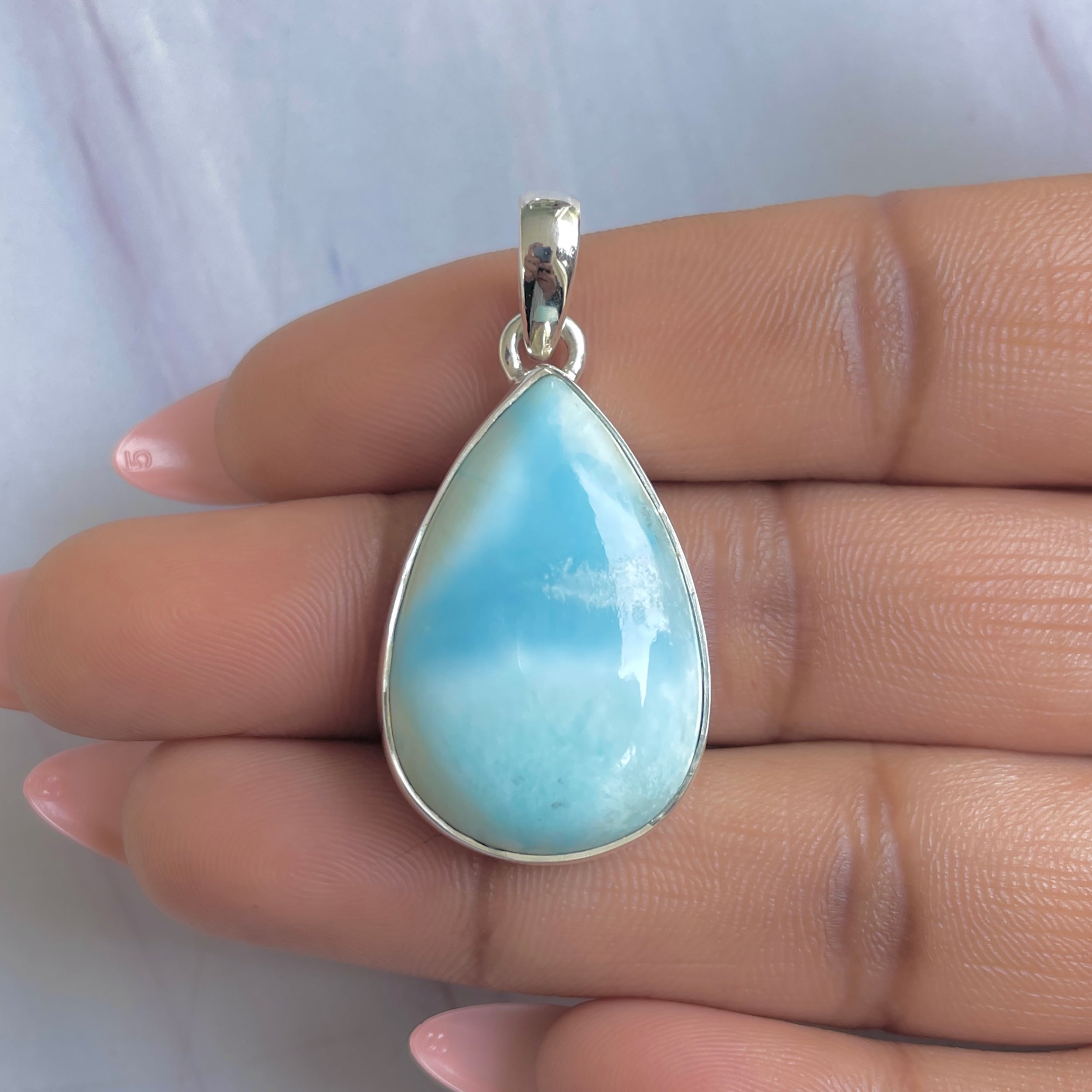 Larimar Pendant-(LAR-P-1696.)