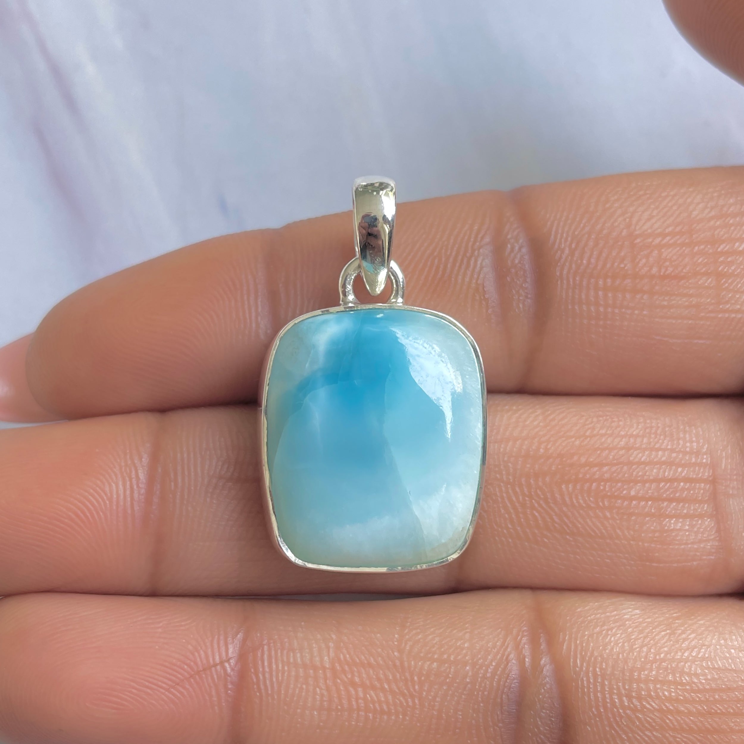 Larimar Pendant-(LAR-P-1697.)